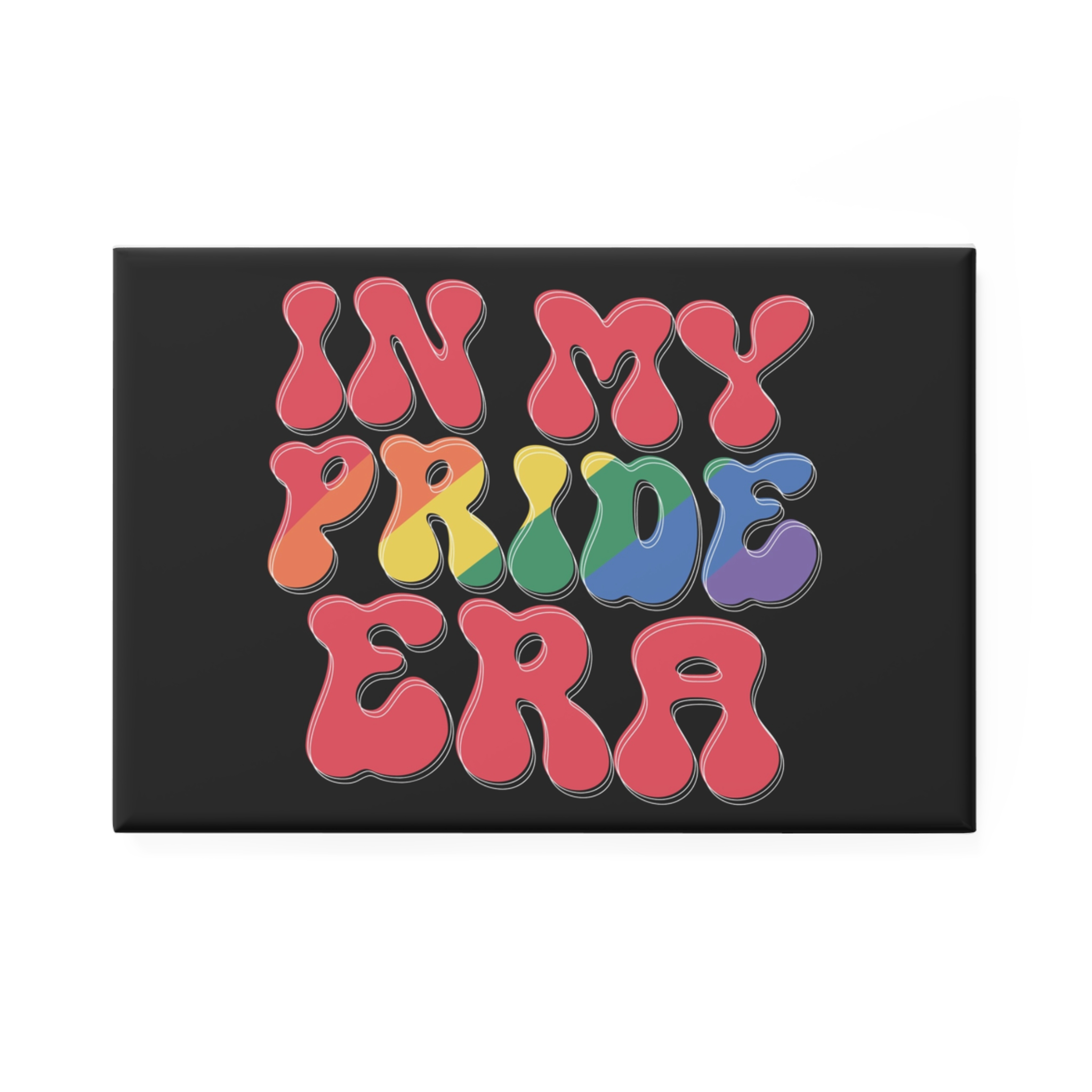 Word I My Rainbow Button Magnet Rectangle 1 And 10 Pcs