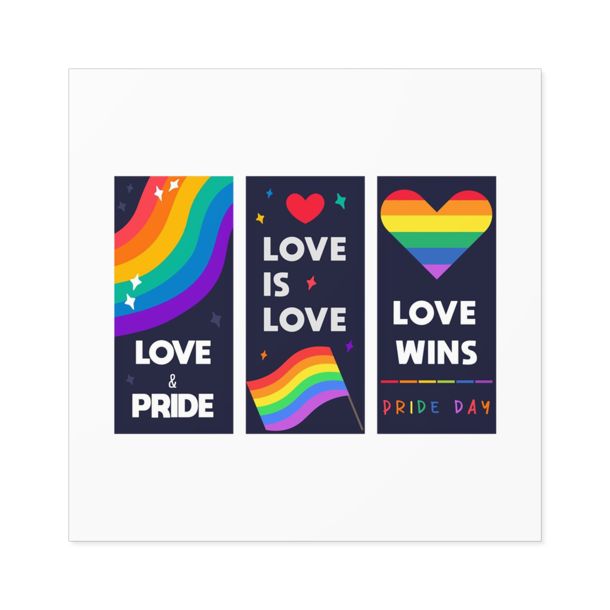 Lgbt Wallpapers Pride Day Celebration Laminate Stickers Square - Image 25