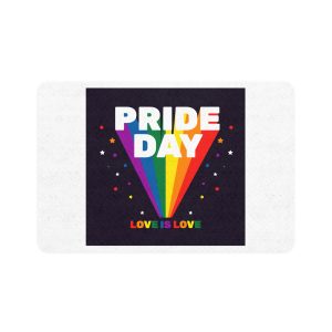 Colorful Pride Day Celebration Concept Pet Food Mat 12x18