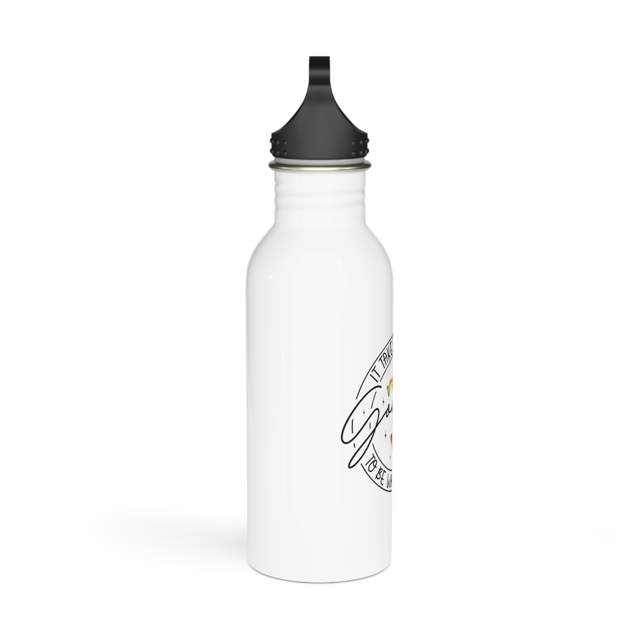 It Takes Lot Be Who You Are Gourage Stainless Steel Water Bottle - Image 2