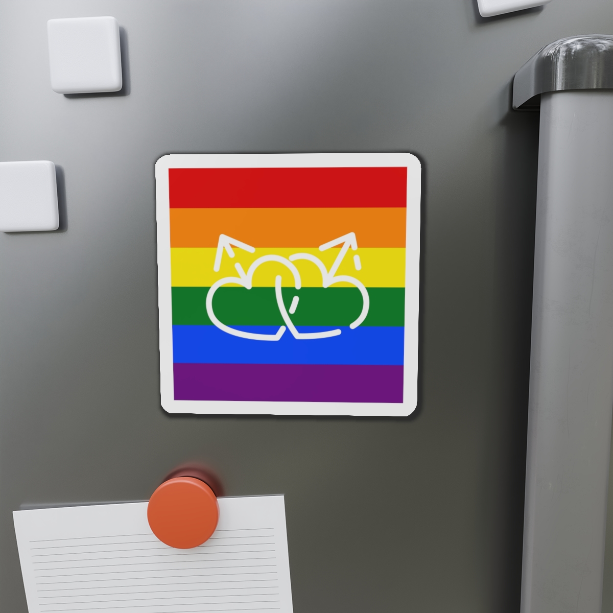Fight Lgbt Rainbow Icon Element Gender Identity Icon Thin Line Icon Website Design Development App D Die Cut Magnets - Image 11