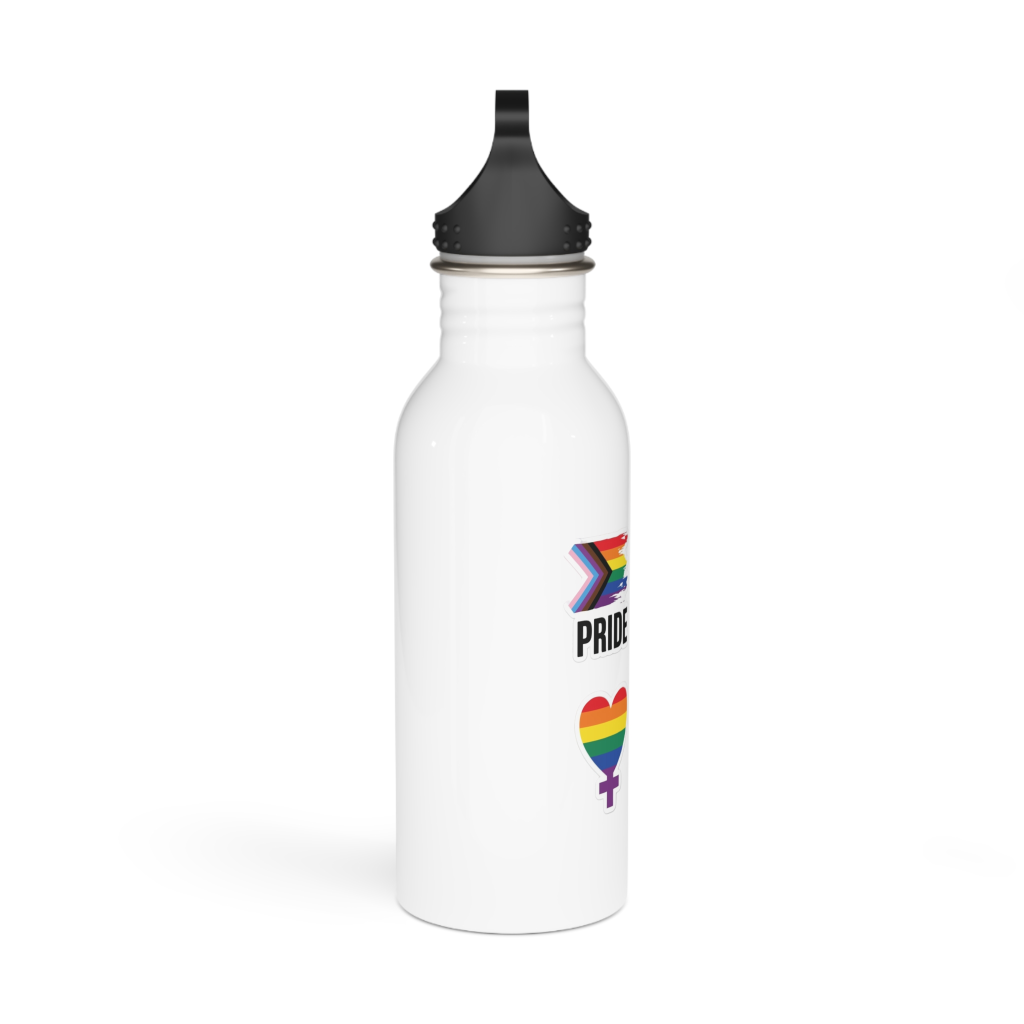 Celebrate Diversity Inclusion With Pride Symbols Rainbow Designs Stainless Steel Water Bottle - Image 2