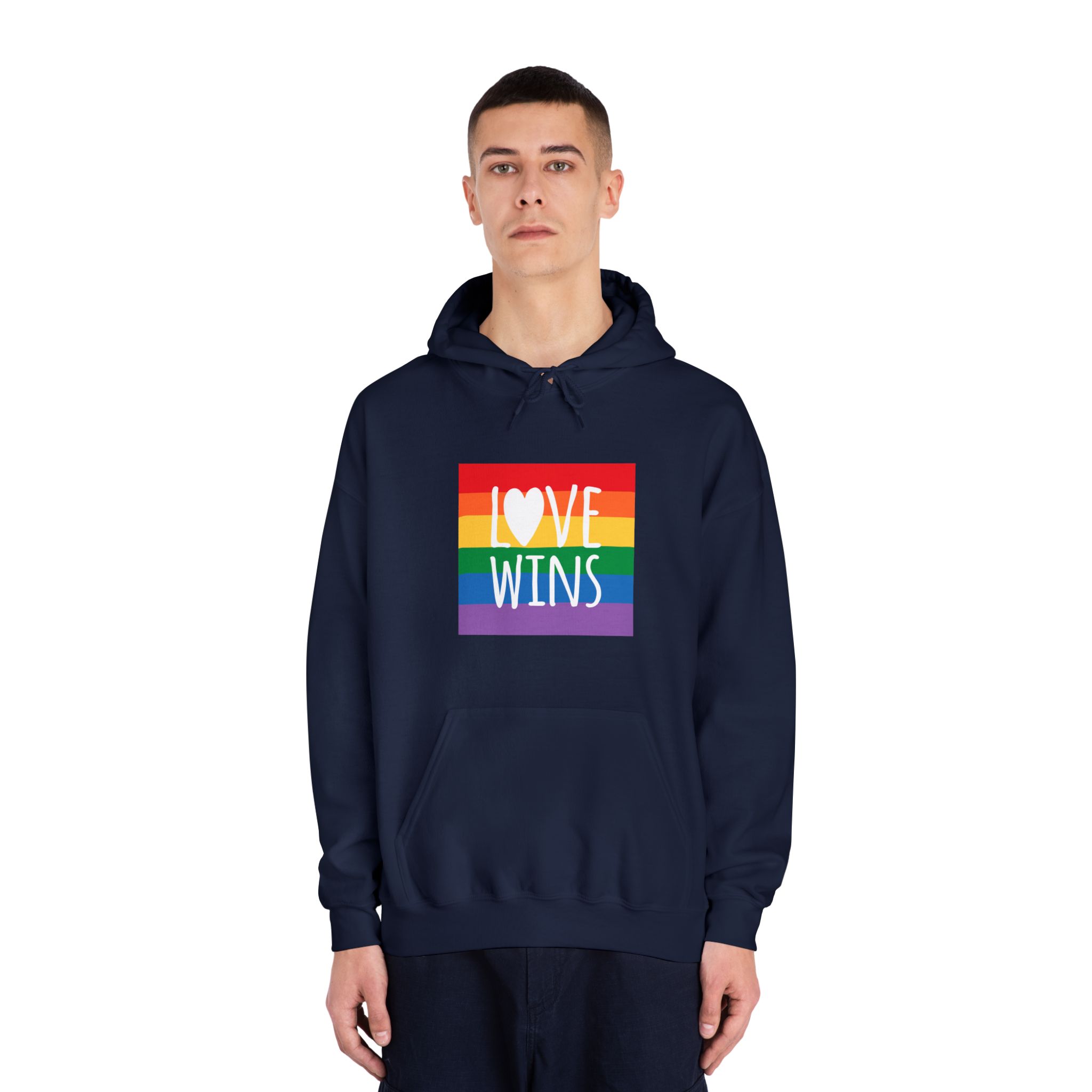 Lovewins Heart Hd 2 Unisex Dryblend Hooded Sweatshirt - Image 31