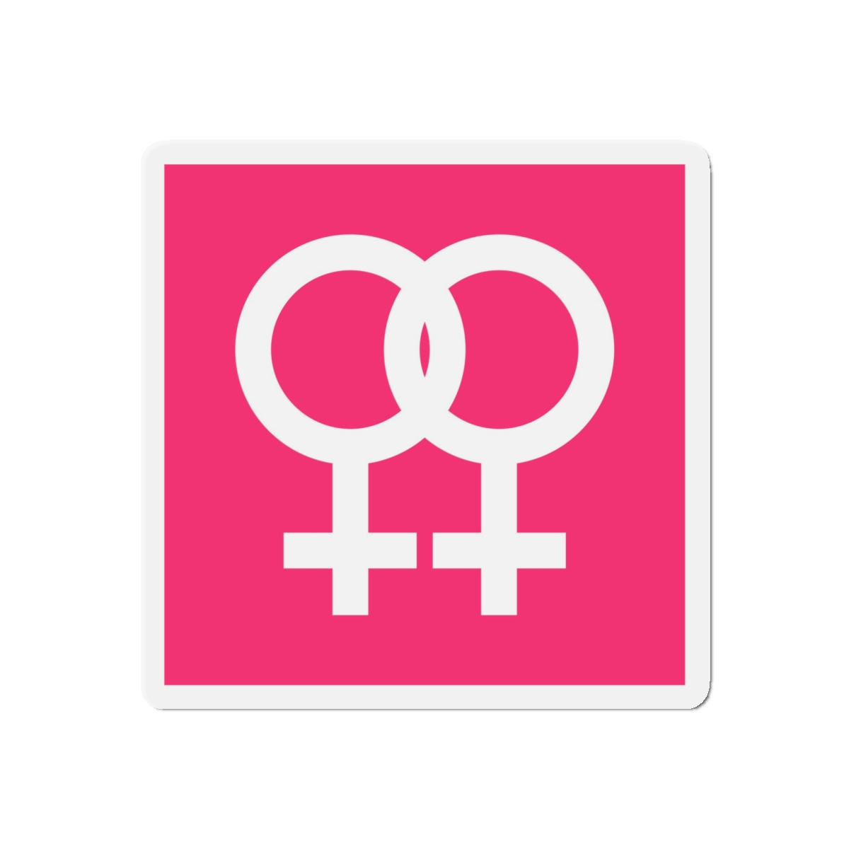 Lesbian Pride Design 2B26C2 Die Cut Magnets - Image 7