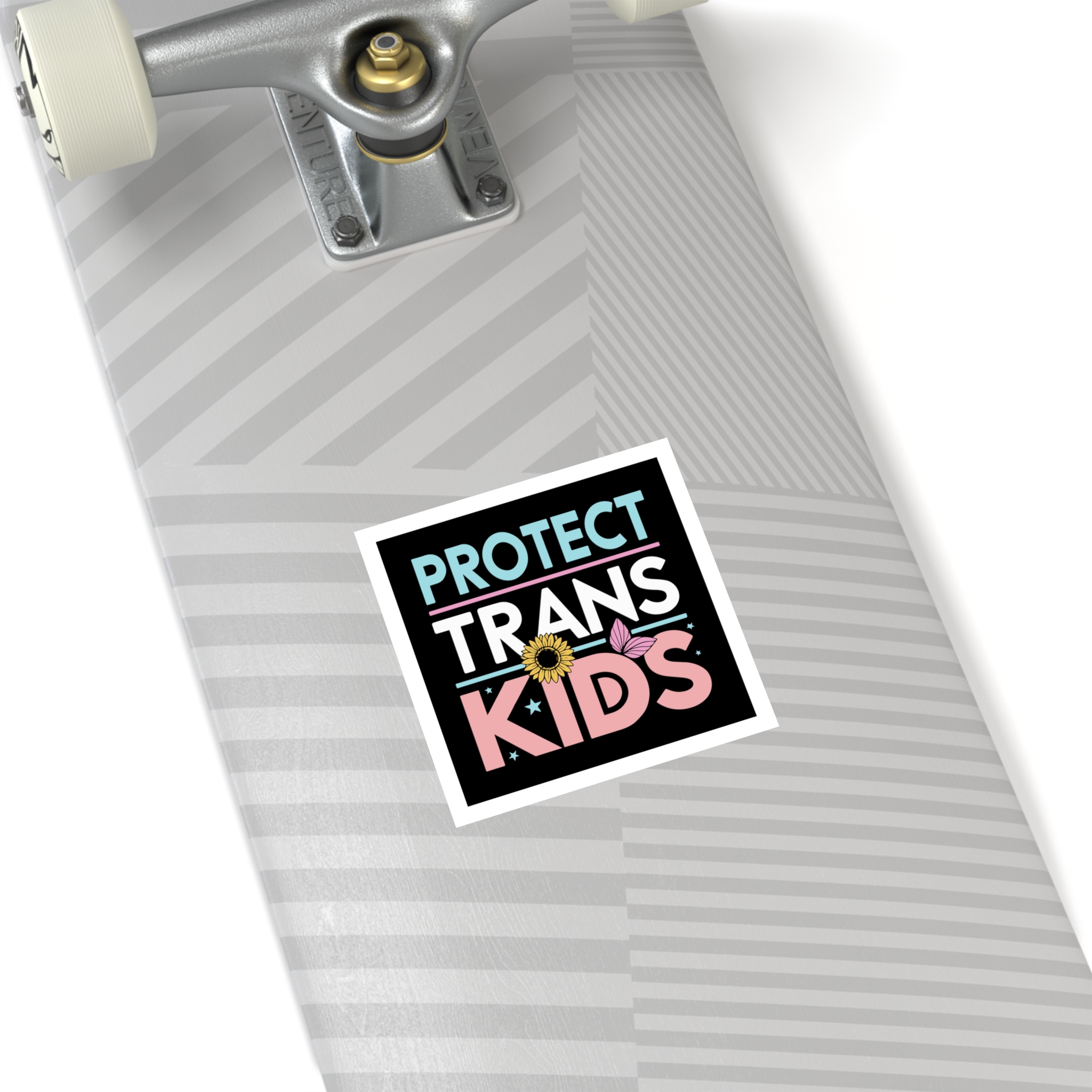 Protect Trans Kids Laminate Stickers Square - Image 20