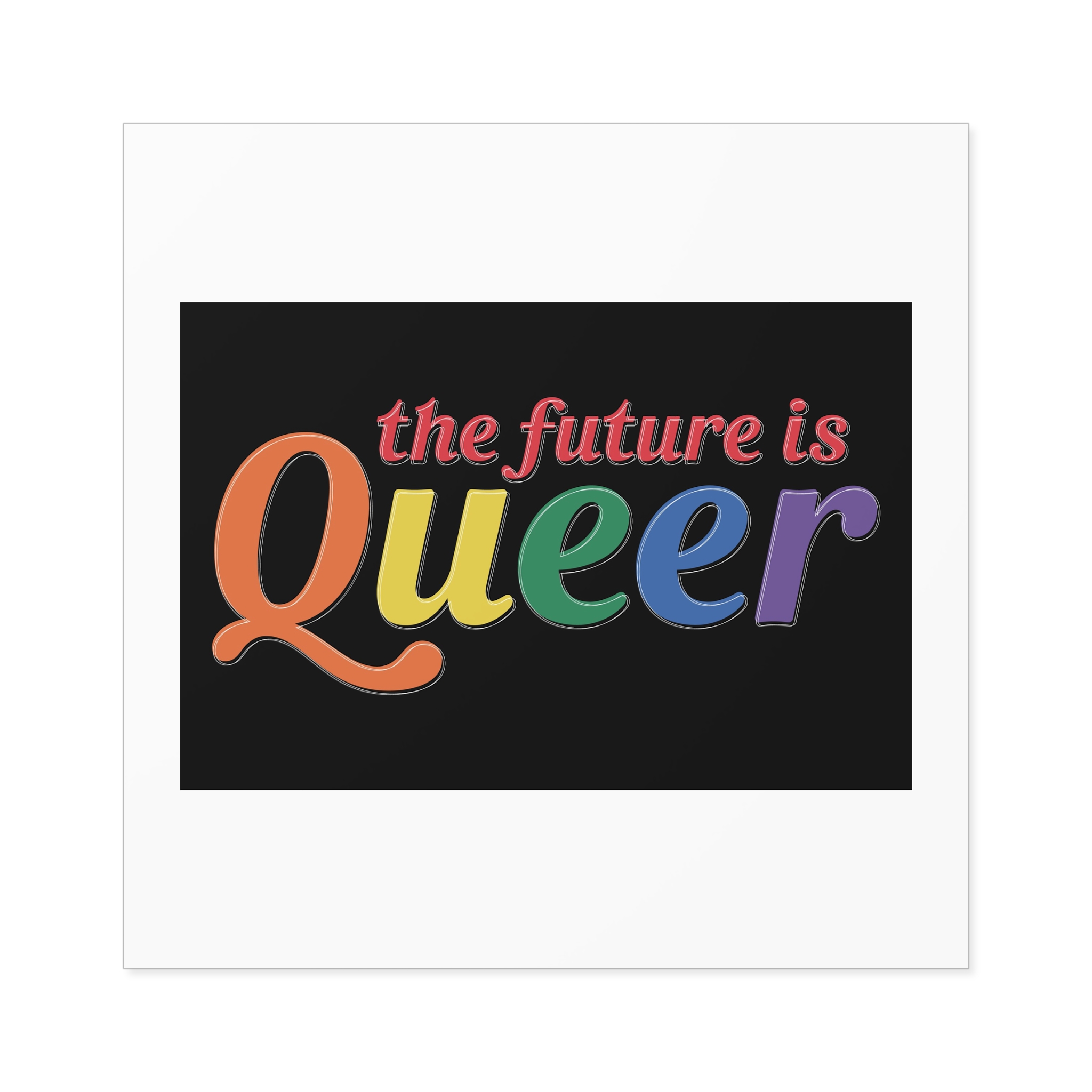 Pride Lgbtq Gay Typography Vector Tshirt Design(5) Laminate Stickers Square - Image 57