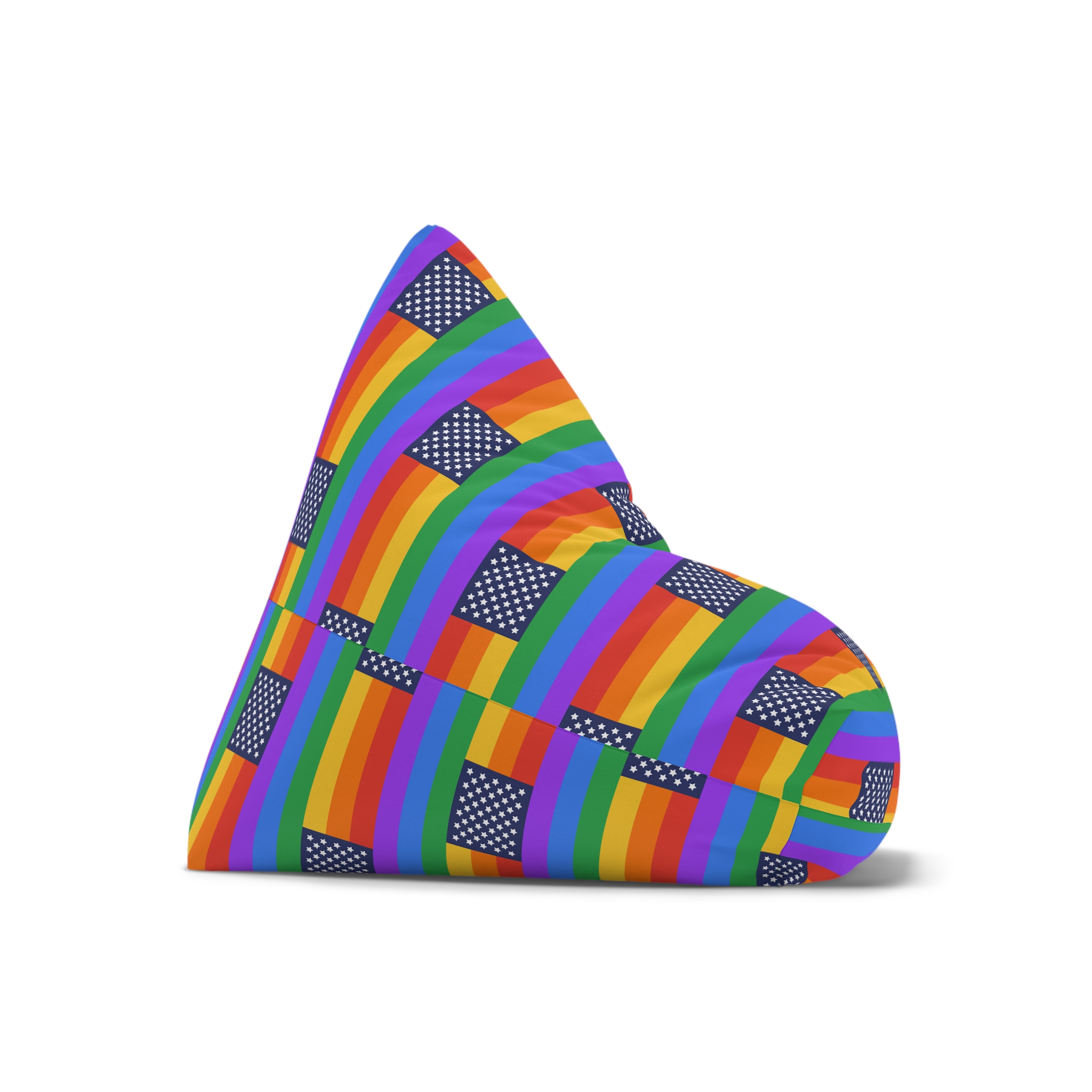 Lgbt Pride Month June Lesbian Gay Bisexual Transgender Lgbtq Flag Rainbow Vector (1) Bean Bag Chair Cover - Image 7