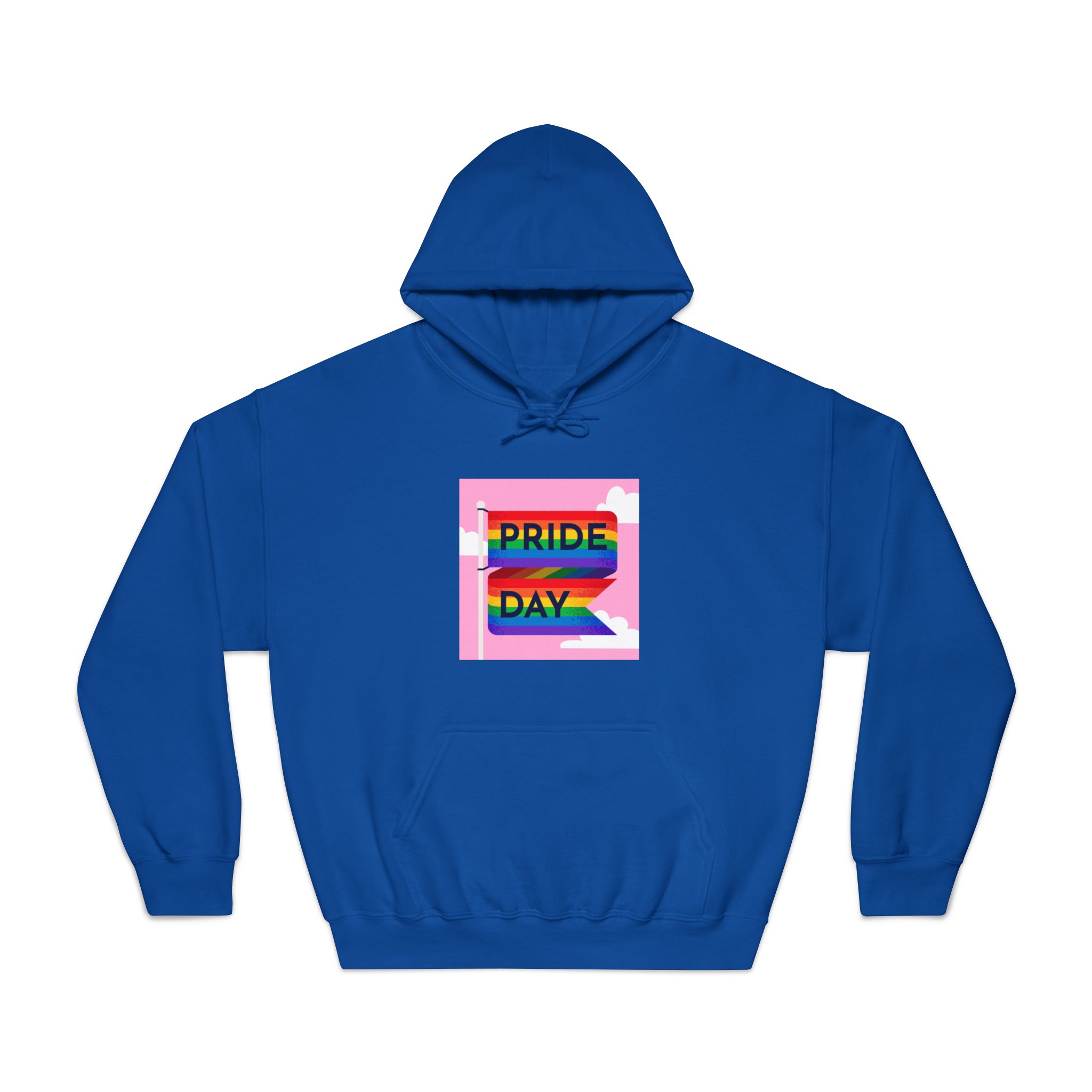 Pride Day Flag Illustration Unisex Dryblend Hooded Sweatshirt - Image 25