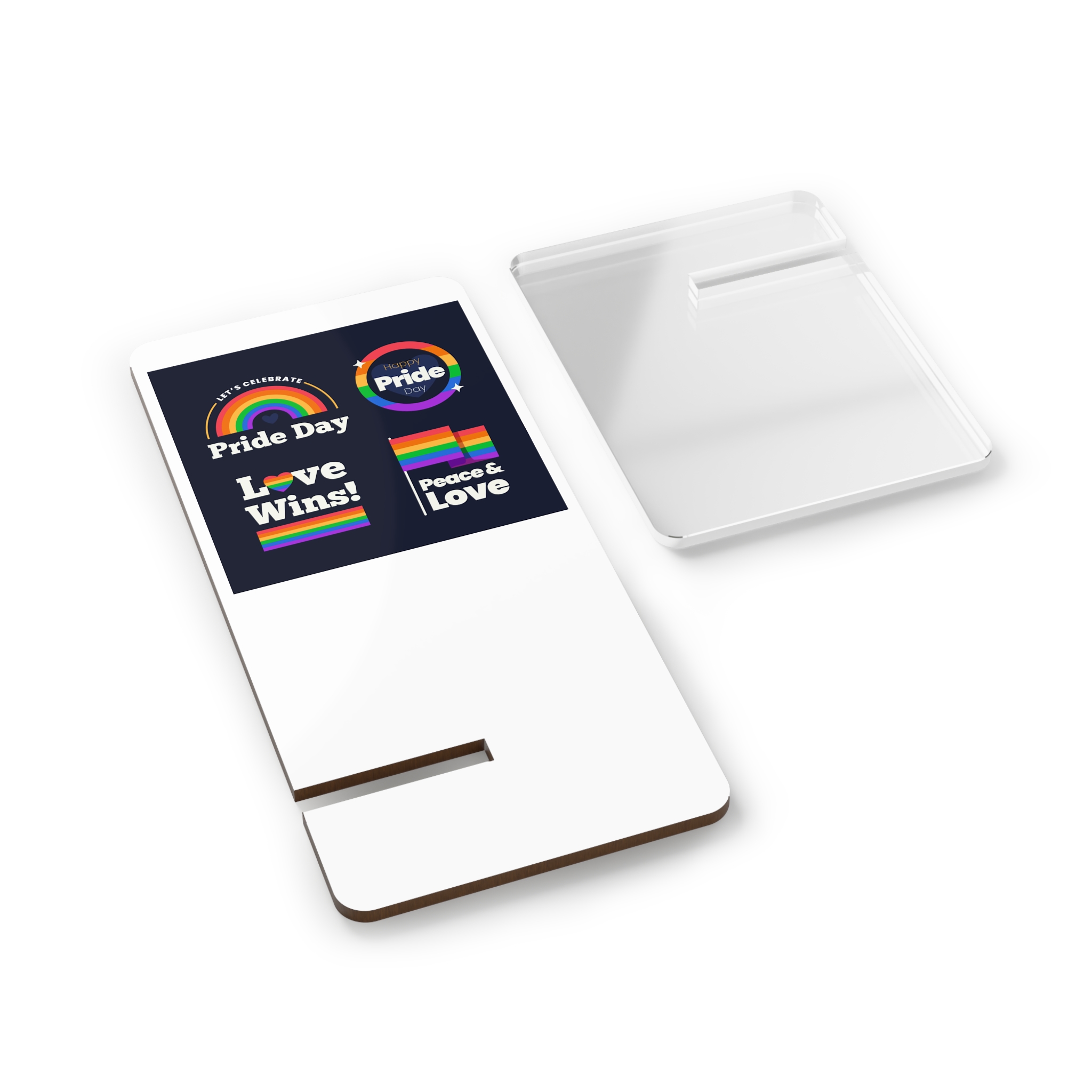 Flat Pride Day Badge Collection 2 Mobile Display Stand For Smartphones - Image 2