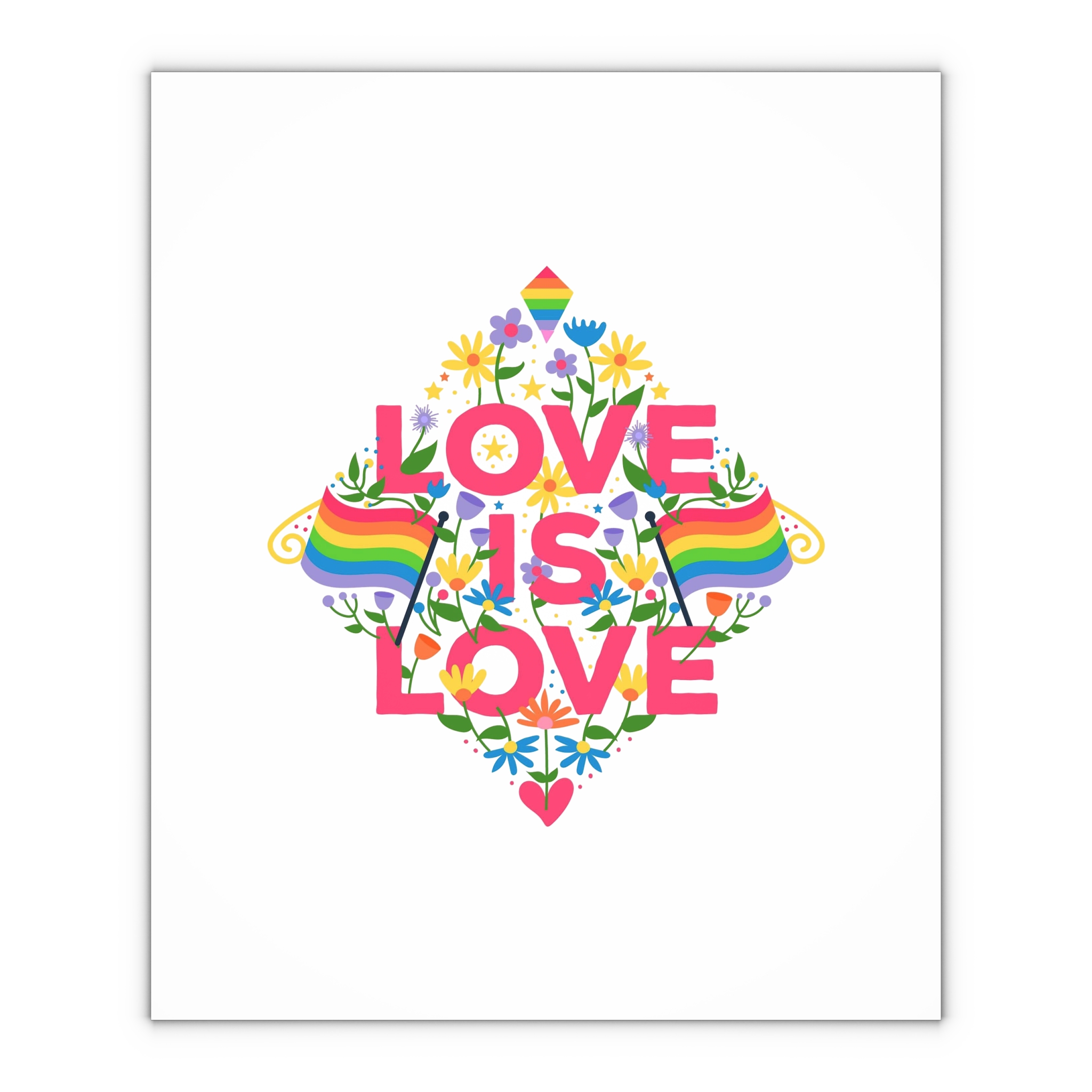 Pride Day Typography Gift Wrapping Paper Sheets 1pc - Image 4