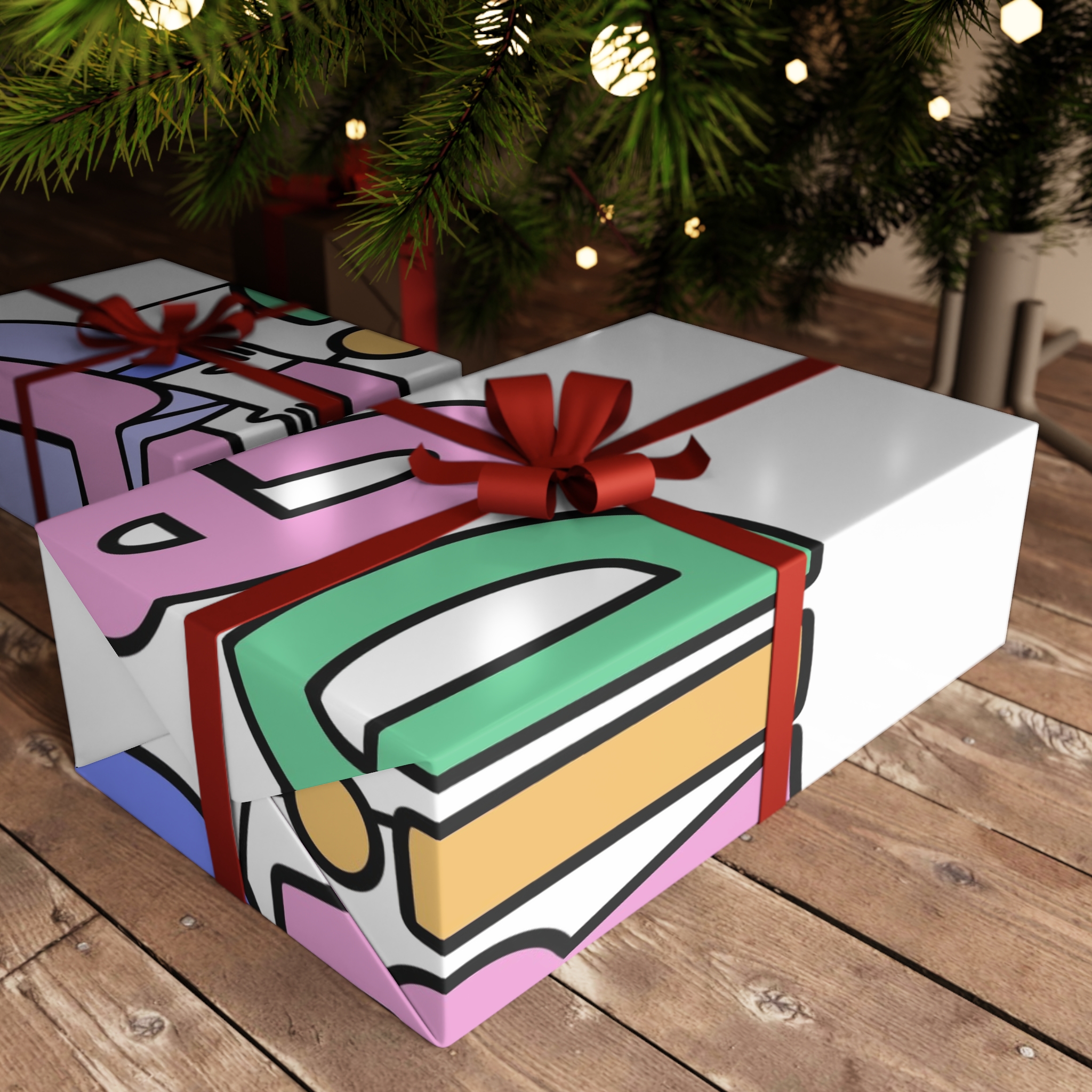 Pride Day Lettering Gift Wrapping Paper Sheets 1pc - Image 6