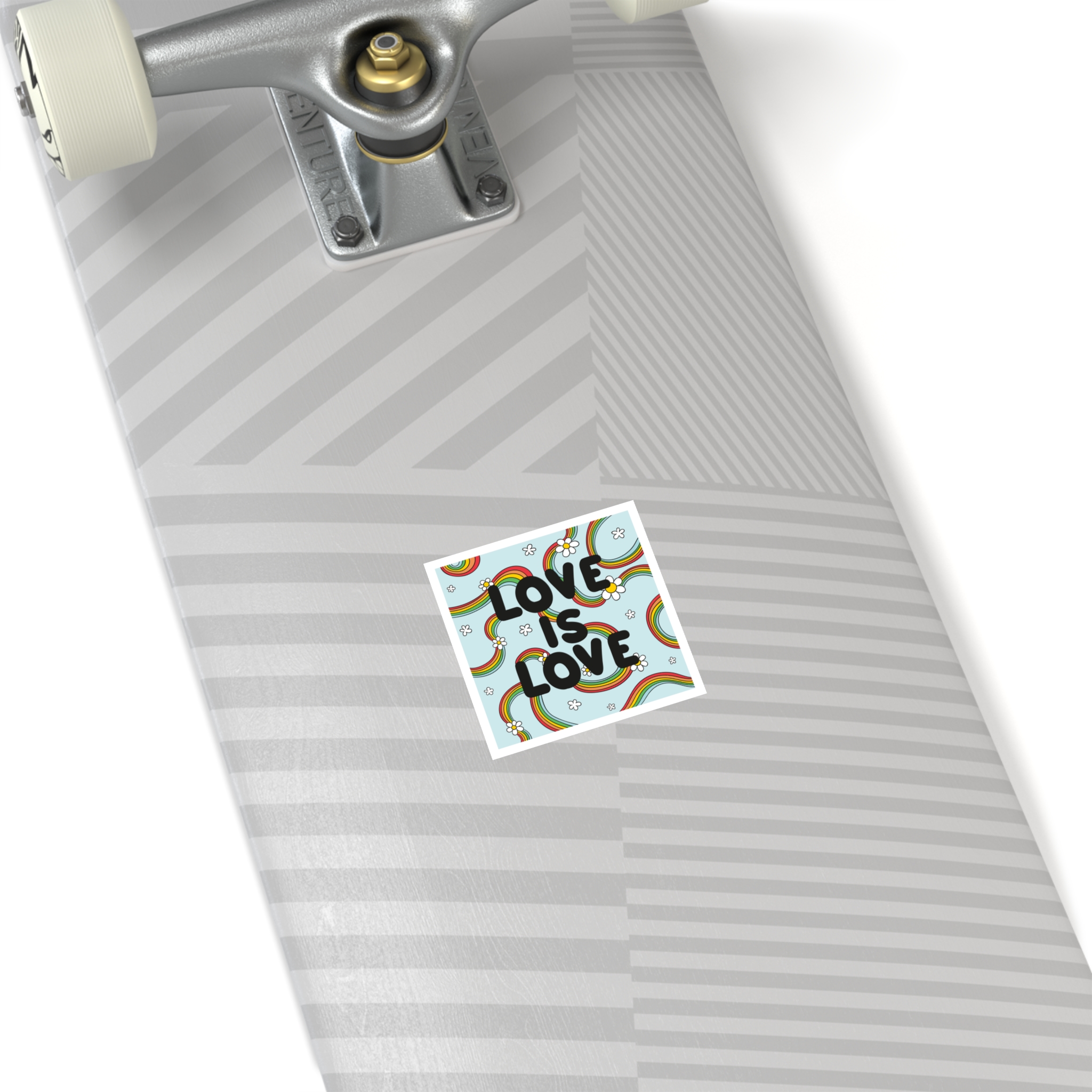 Pride Day Lettering Concept Laminate Stickers Square - Image 4