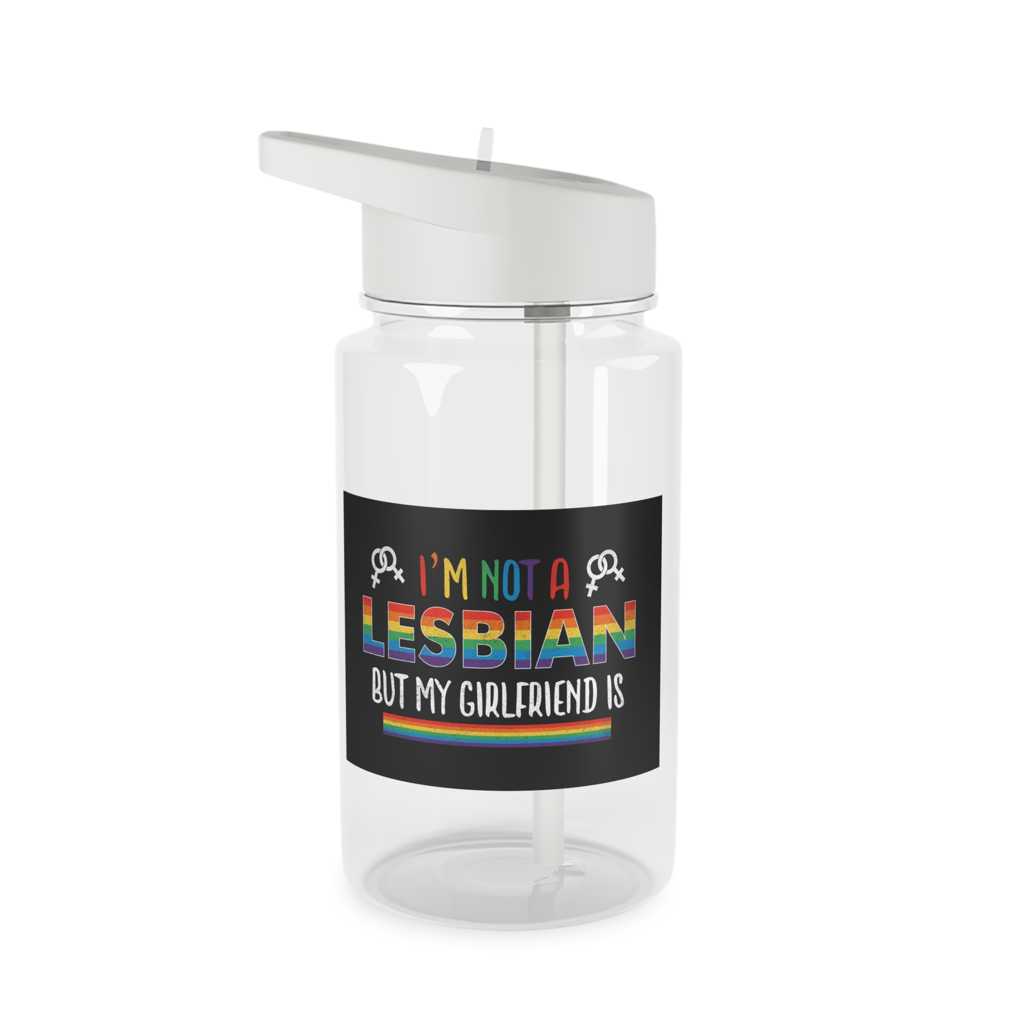 Pride Gay Rainbow Typography Vector Premium T Shirt(4) Tritan Water Bottle