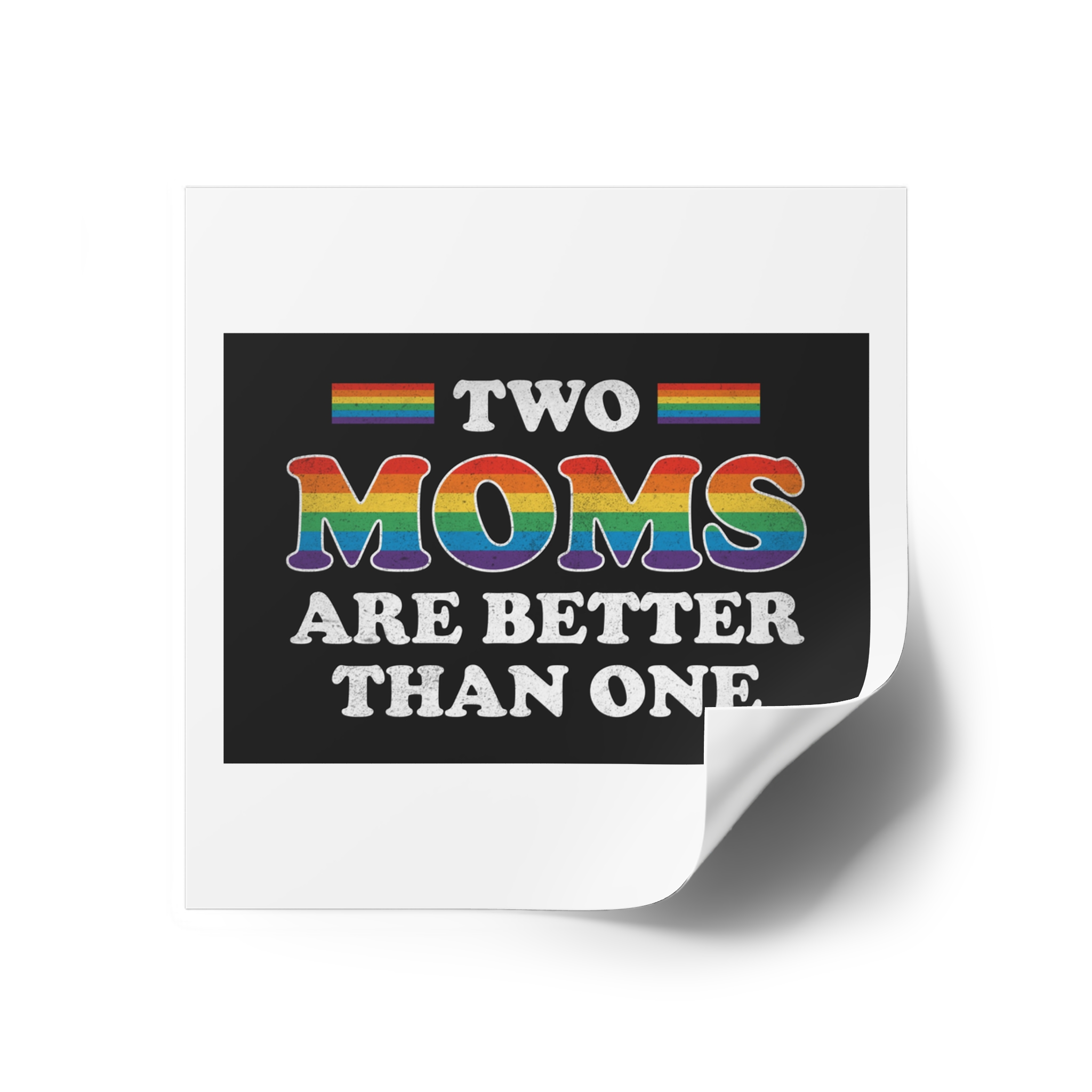 Pride Gay Rainbow Typography Vector Premium T Shirt(2) Laminate Stickers Square - Image 30