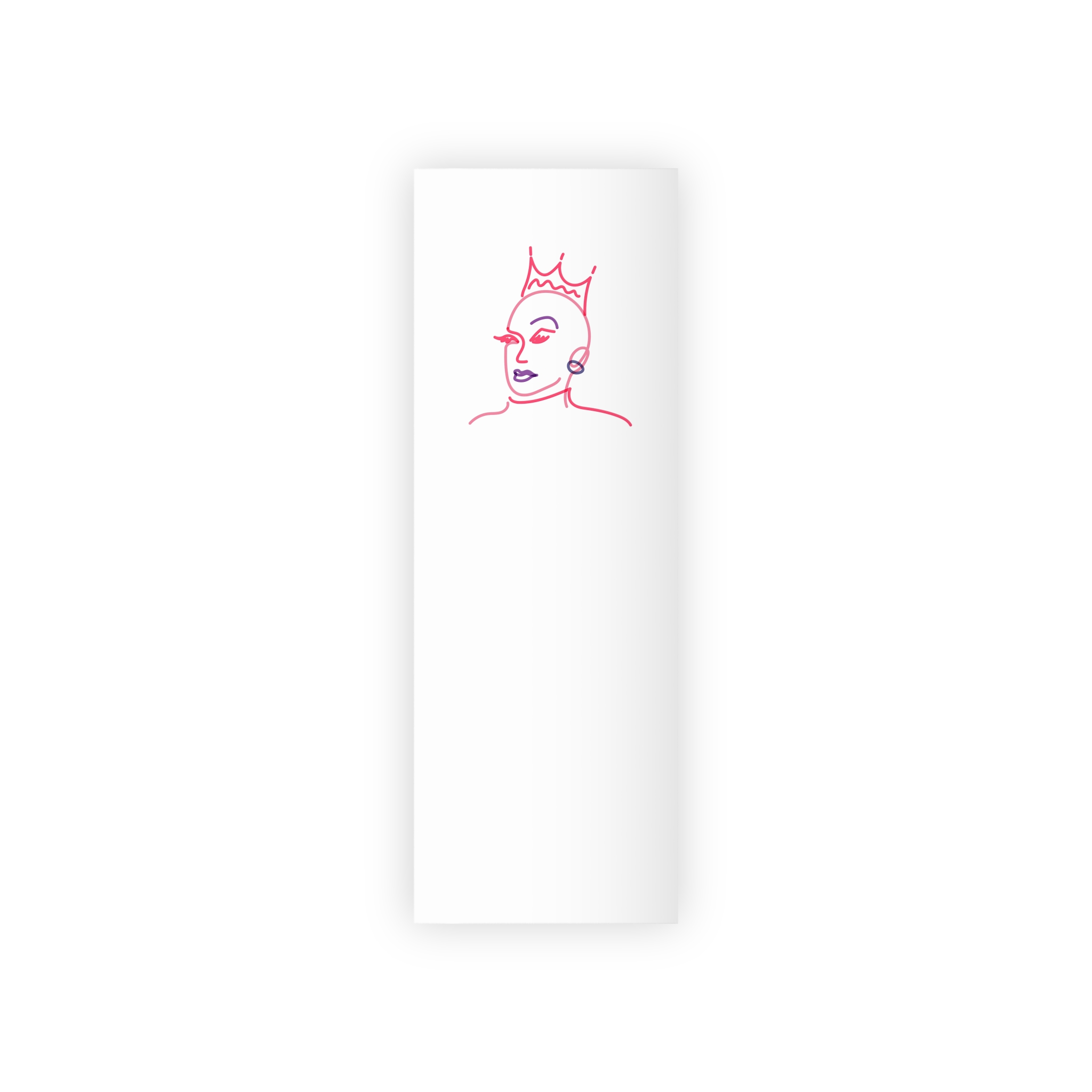Drag Queen Portrait Clipart Gay Pride Illustration Vector Gift Wrapping Paper Rolls 1pc - Image 5