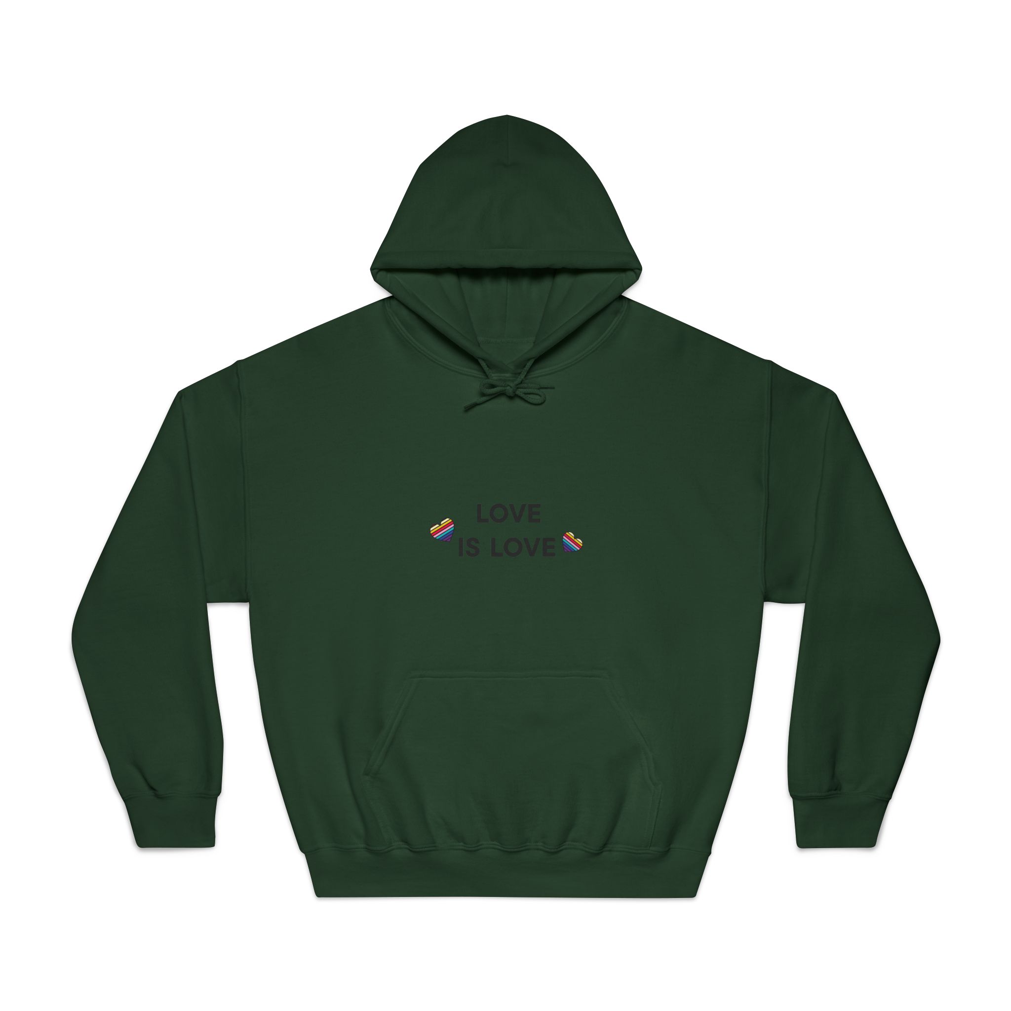 Love Is Love With Rainbow Hearts Unisex Dryblend Hooded Sweatshirt - Image 21