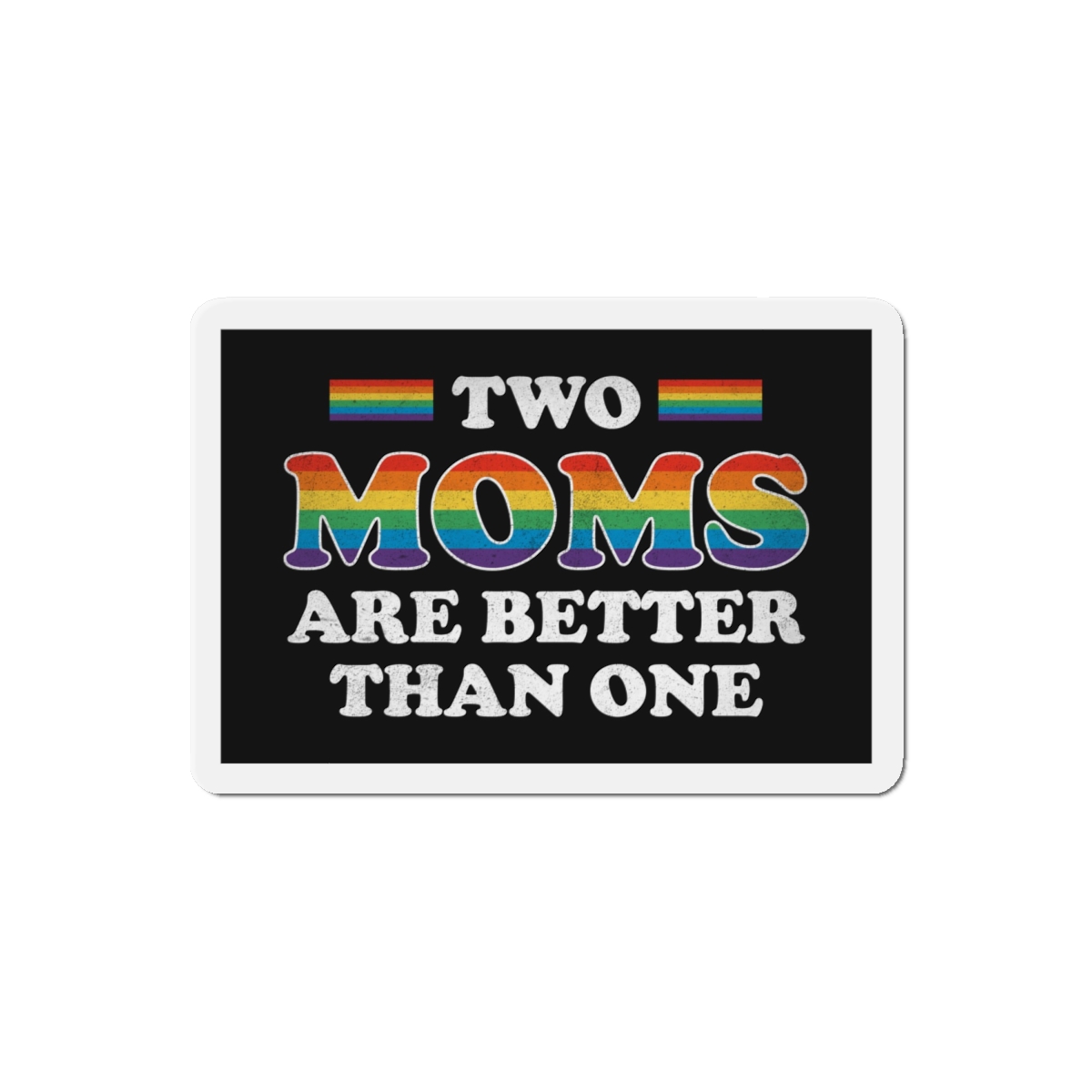 Pride Gay Rainbow Typography Vector Premium T Shirt(2) Die Cut Magnets - Image 13