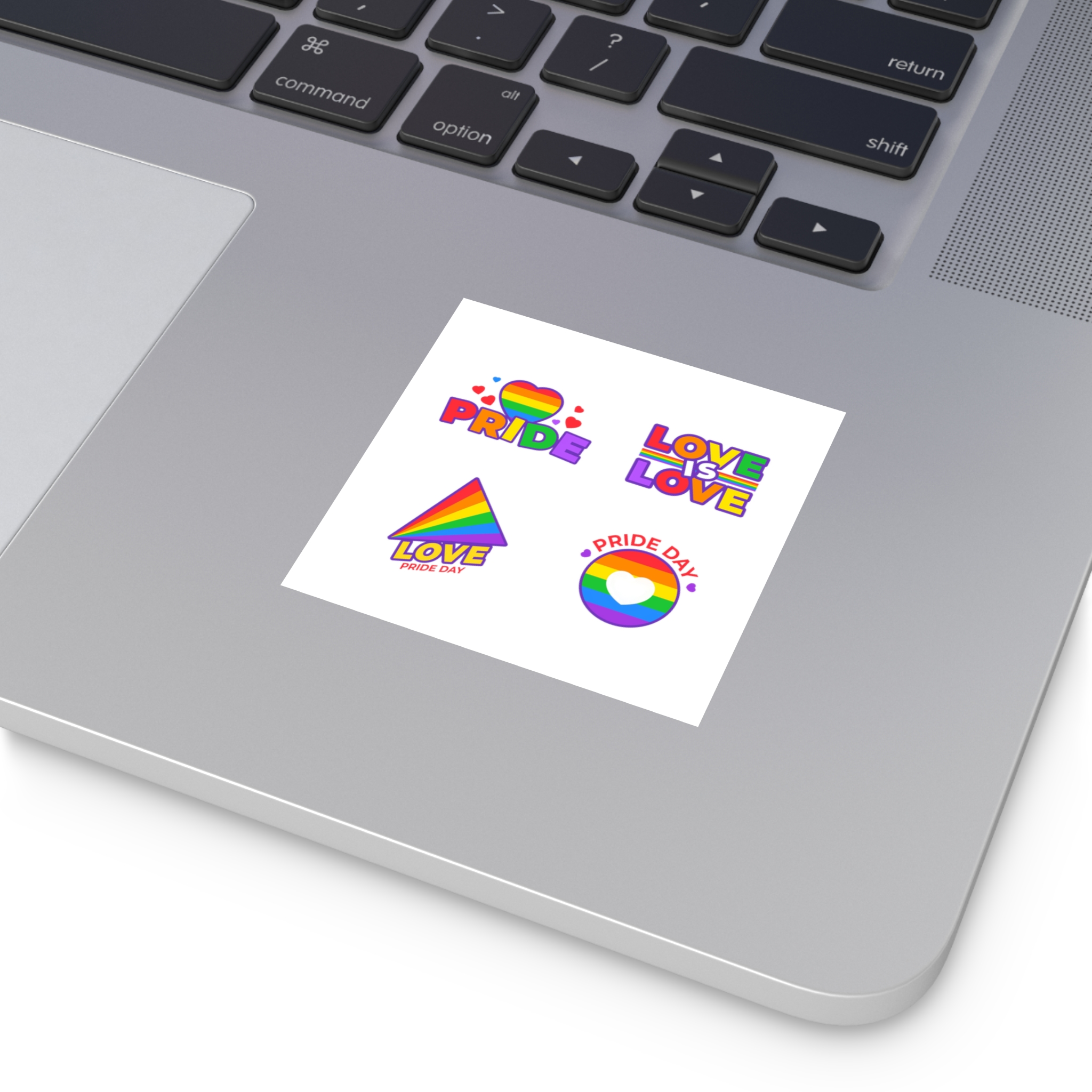 Illustrations Pride Day Badges Laminate Stickers Square - Image 11