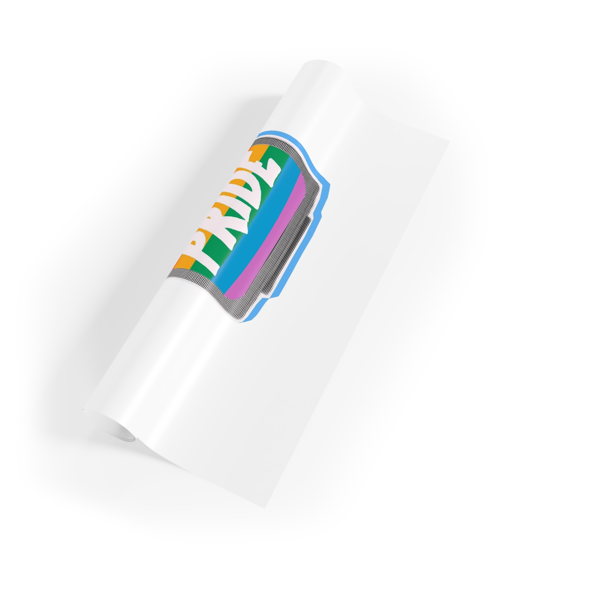 Retro Halftone Tvs With Rainbow Screens Bold Text Perfect Pride Month Activism Designs Gift Wrapping Paper Rolls 1pc - Image 3