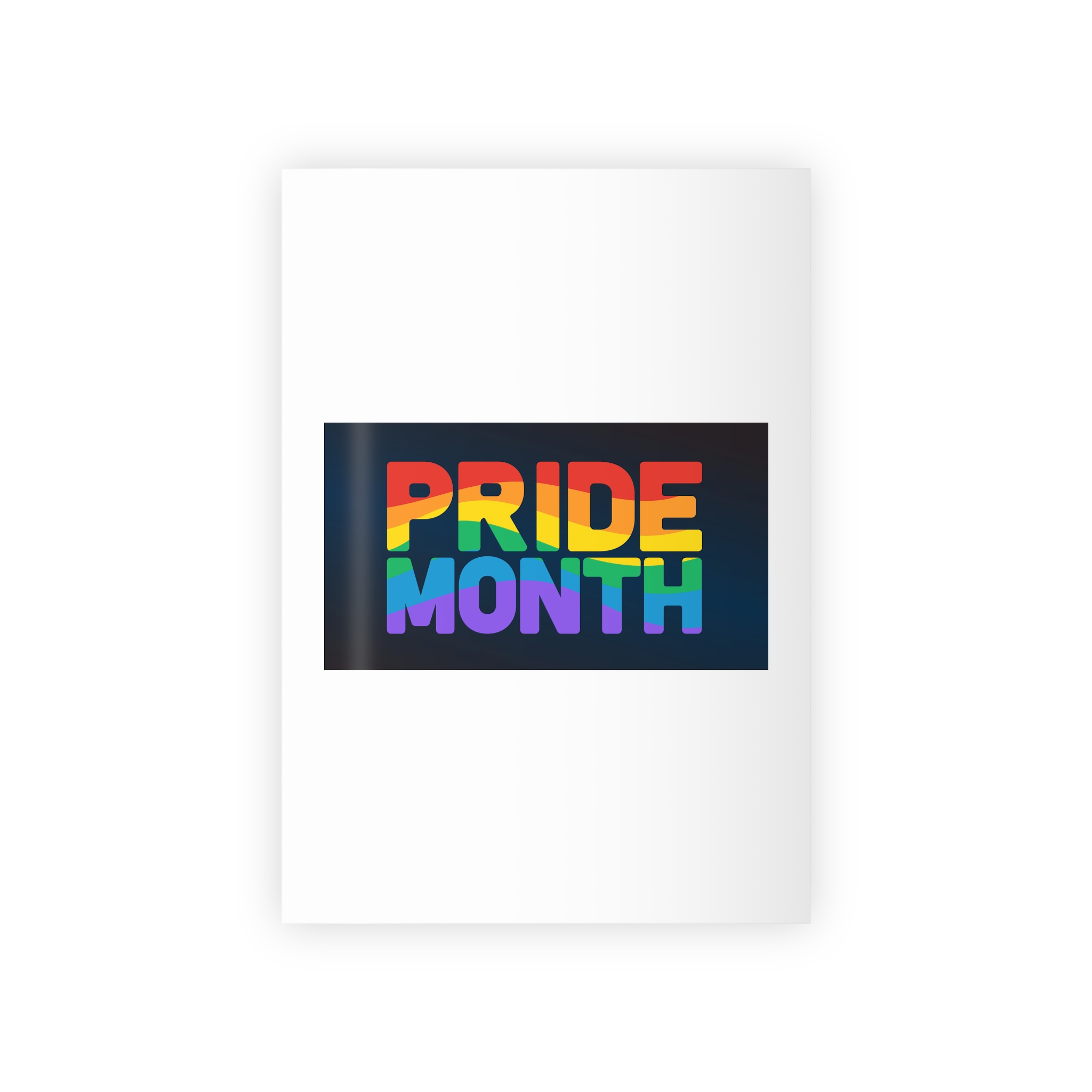 Lgbt Pride Rainbow Flag Lettering Banner Poster Social Media Pride Calligraphy With Gift Wrapping Paper Rolls 1pc