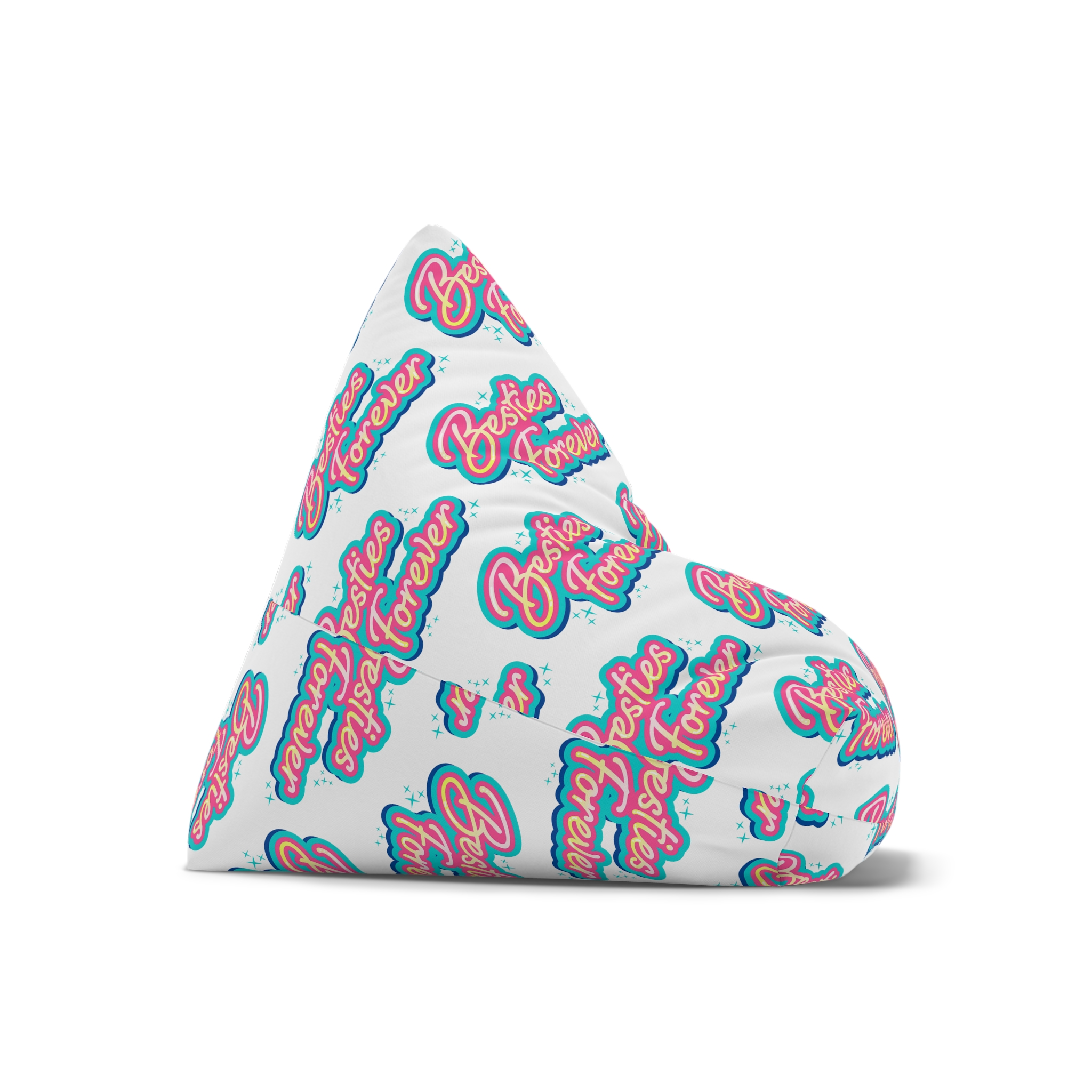 Besties Forever Lettering Logo Bean Bag Chair Cover - Image 7