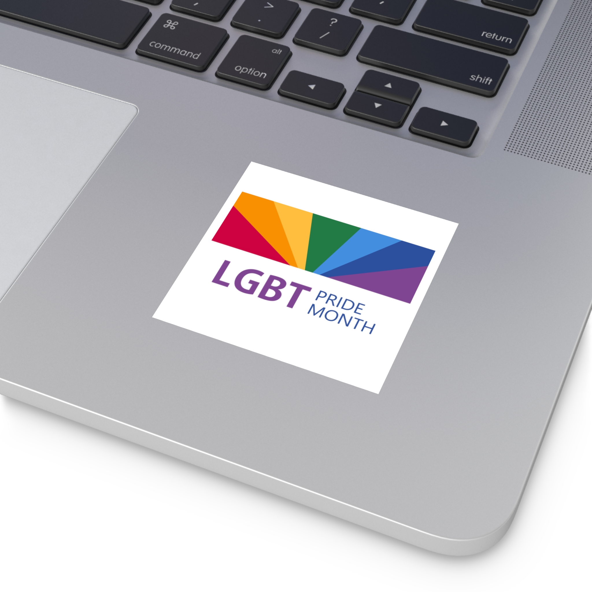 Pride Month Lgbt Horizontal Banner Template Gay Parade Annual Summer Event Laminate Stickers Square - Image 3