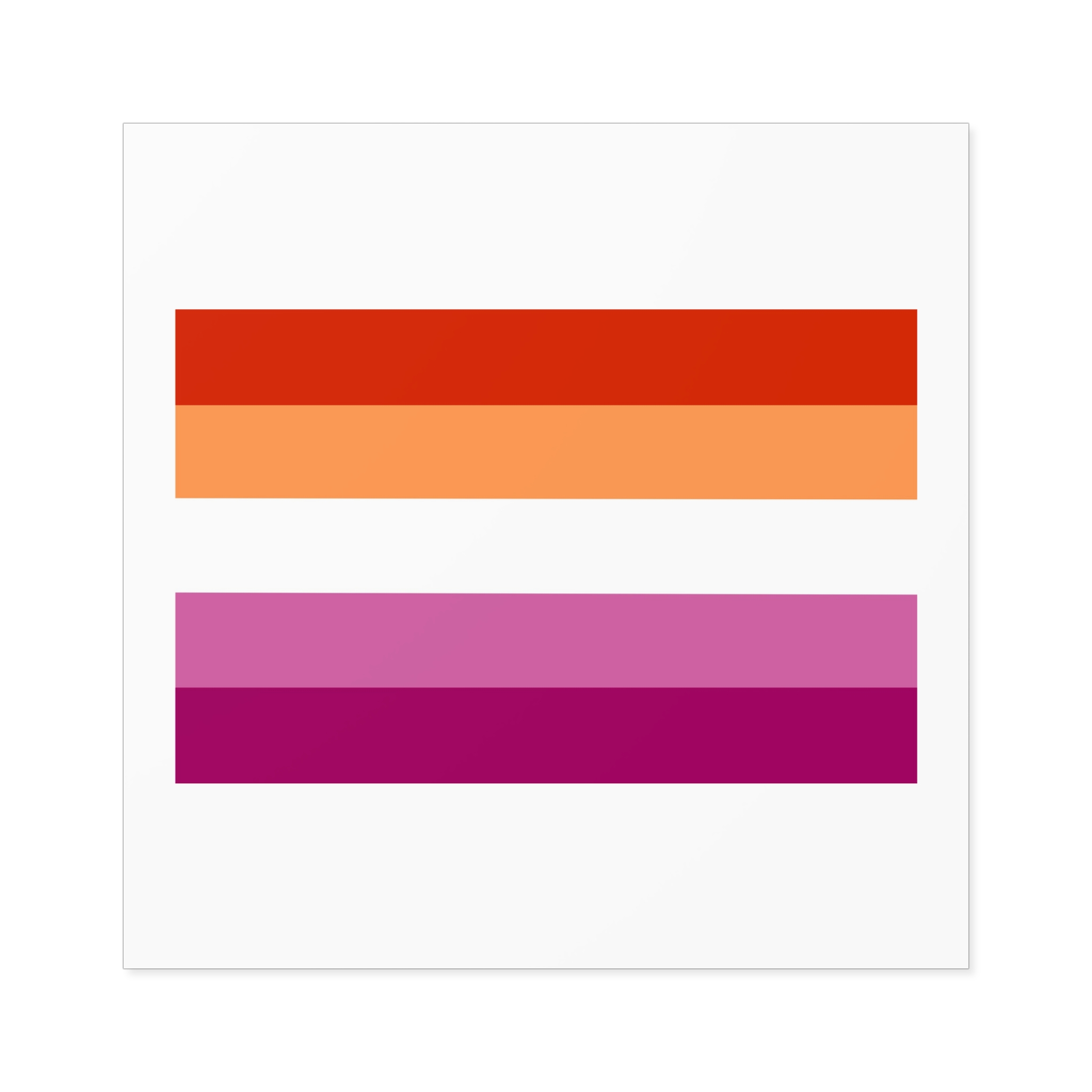 Lesbian Flag Laminate Stickers Square - Image 33