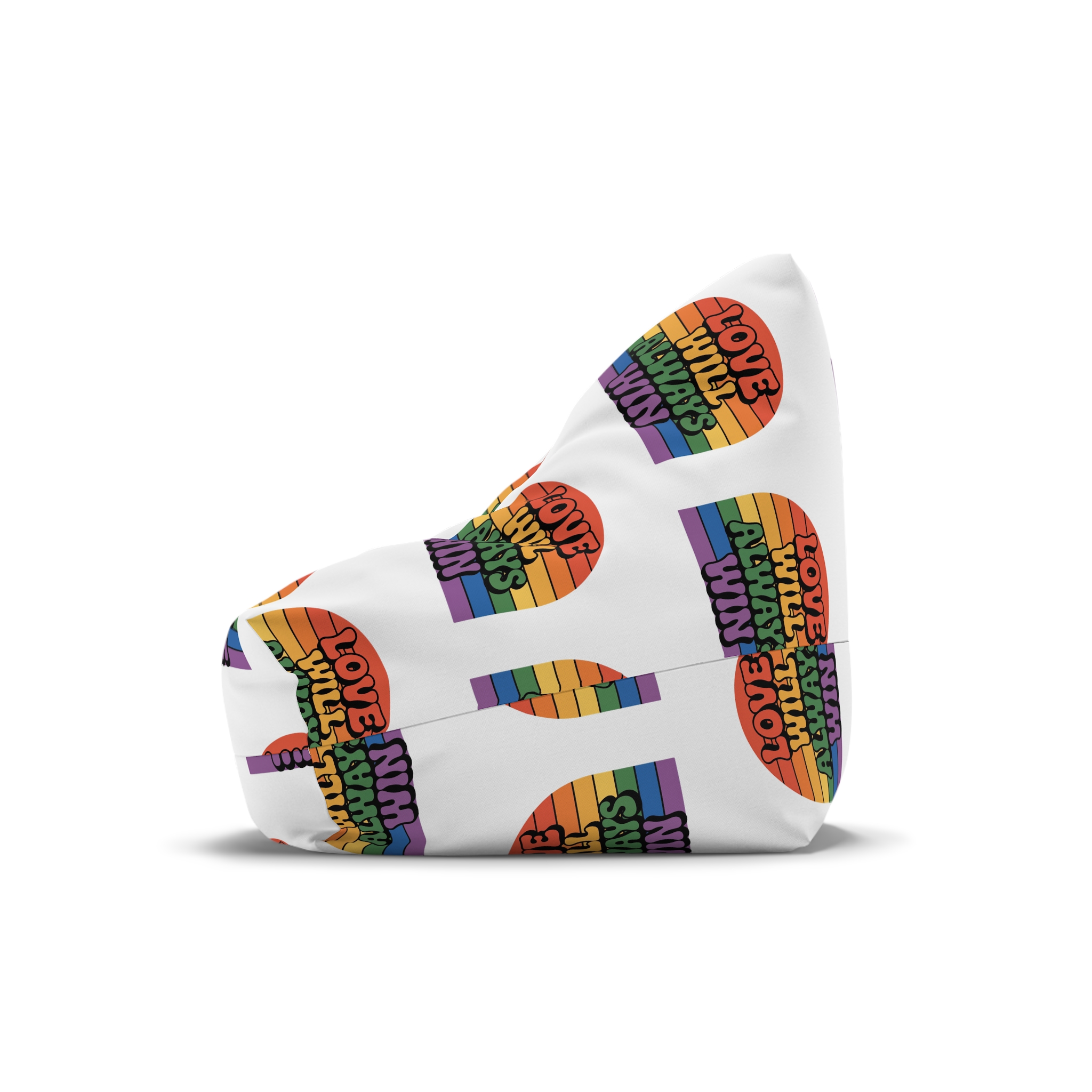 Love Will Always Win Pride Celebration Bean Bag Chair Cover - Image 4