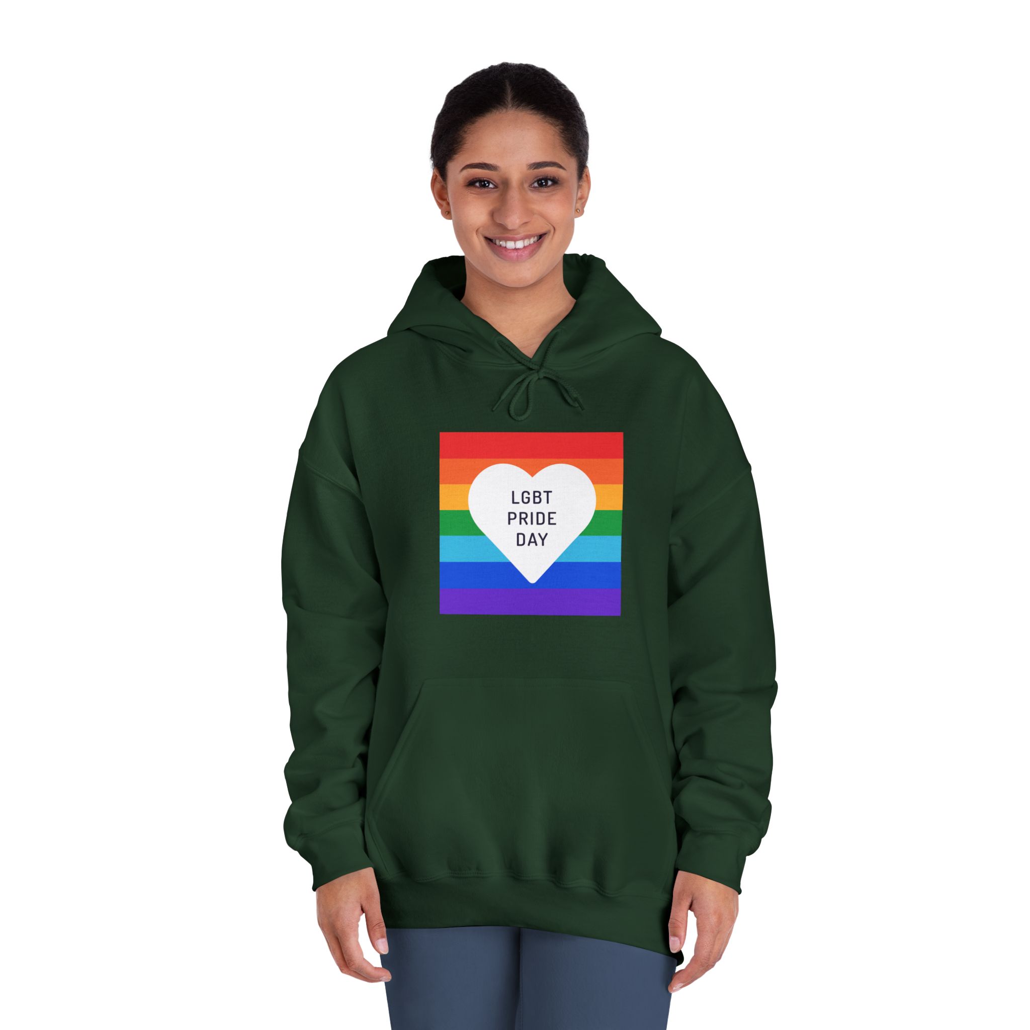 Pride Day 1 Unisex Dryblend Hooded Sweatshirt - Image 24