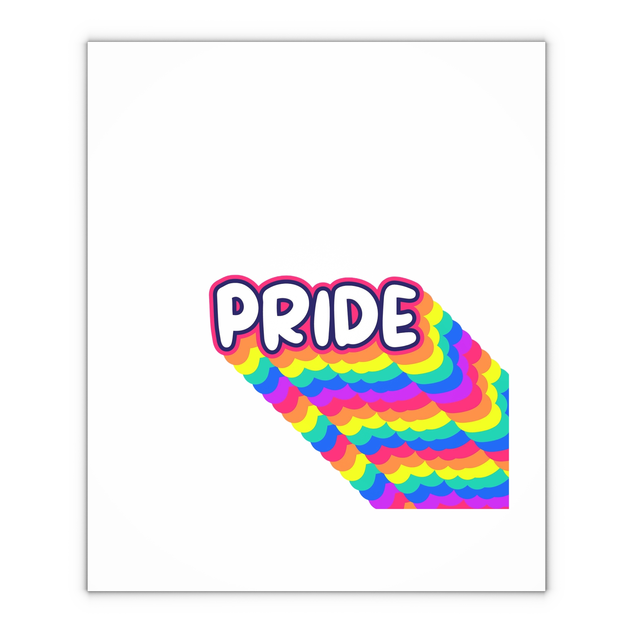 Pride Text Lettering Pride Month Celebration Poster Gift Wrapping Paper Sheets 1pc - Image 4
