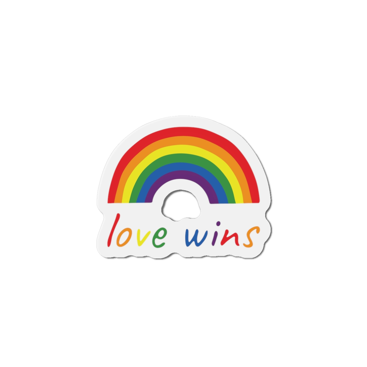 Colorful Rainbow Shape Bisexual Pride Flag Happy Pride Day Lgbtqia Community Pride Month Vector Hand Drawn Doodle Posters Stickers Logo Cards(1) Die Cut Magnets - Image 4