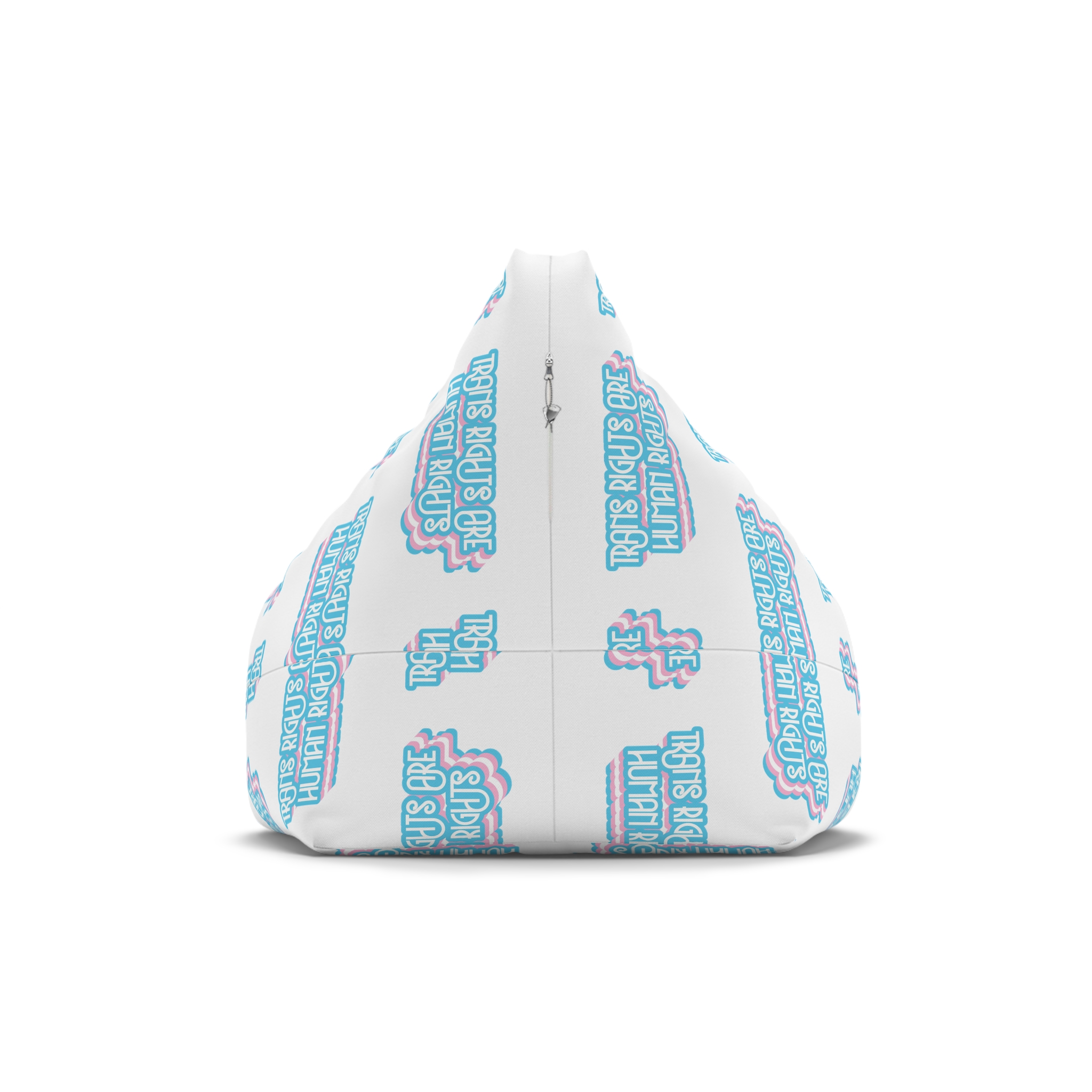 Pride Day Lettering With Human Rights Bean Bag Chair Cover - Image 2