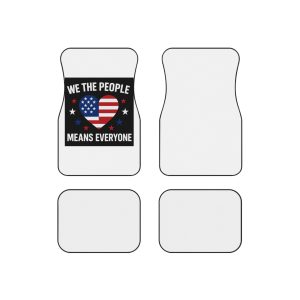 Womens We People Means Everyone American Flag Equal Rights Gift Vneck Car Mats Set Of 4