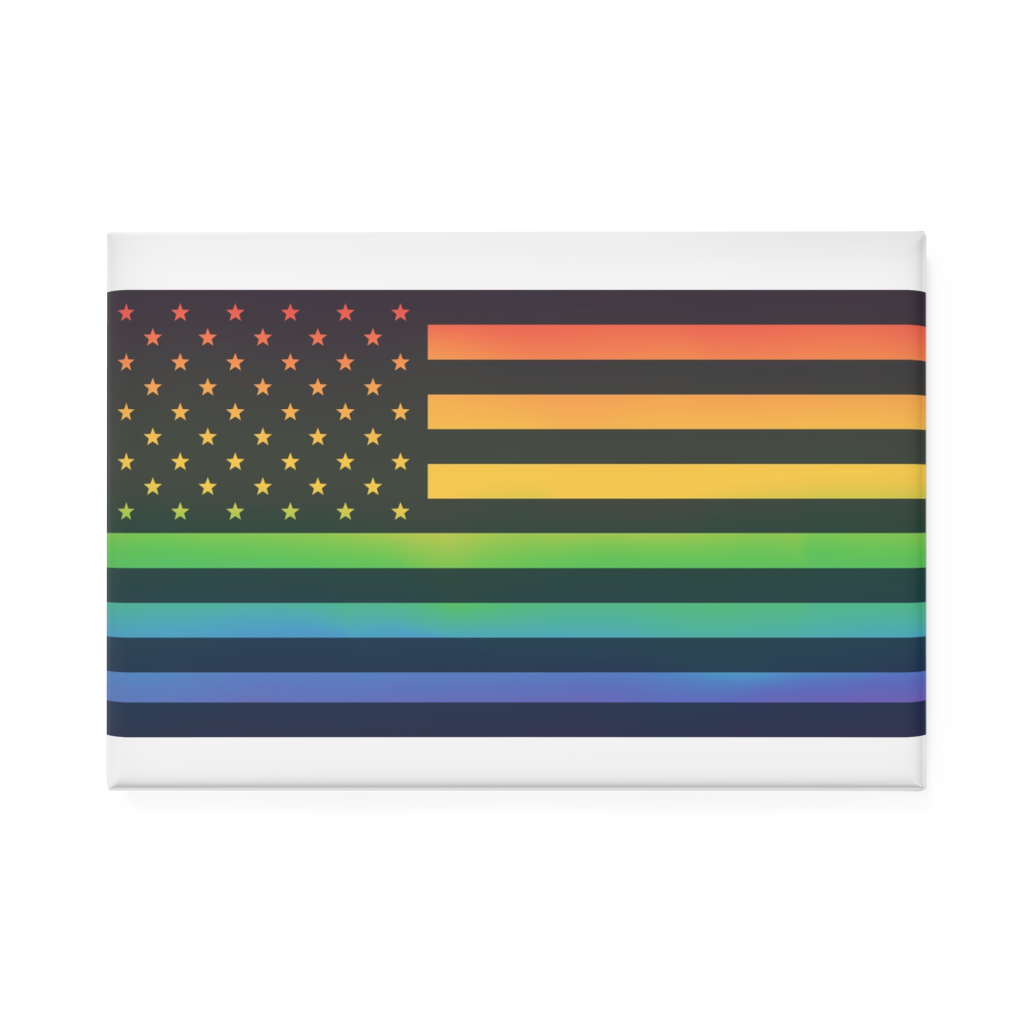 Lesbian Pride Design 02588D Button Magnet Rectangle 1 And 10 Pcs - Image 5