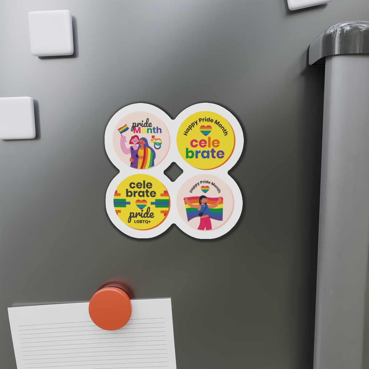 Flat Pride Month Labels Collection (1) Die Cut Magnets - Image 11