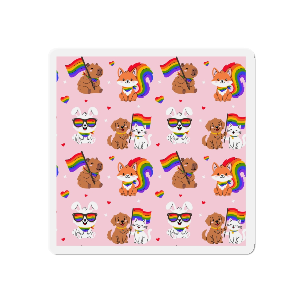 Lesbian Pride Design F6321F Die Cut Magnets - Image 4