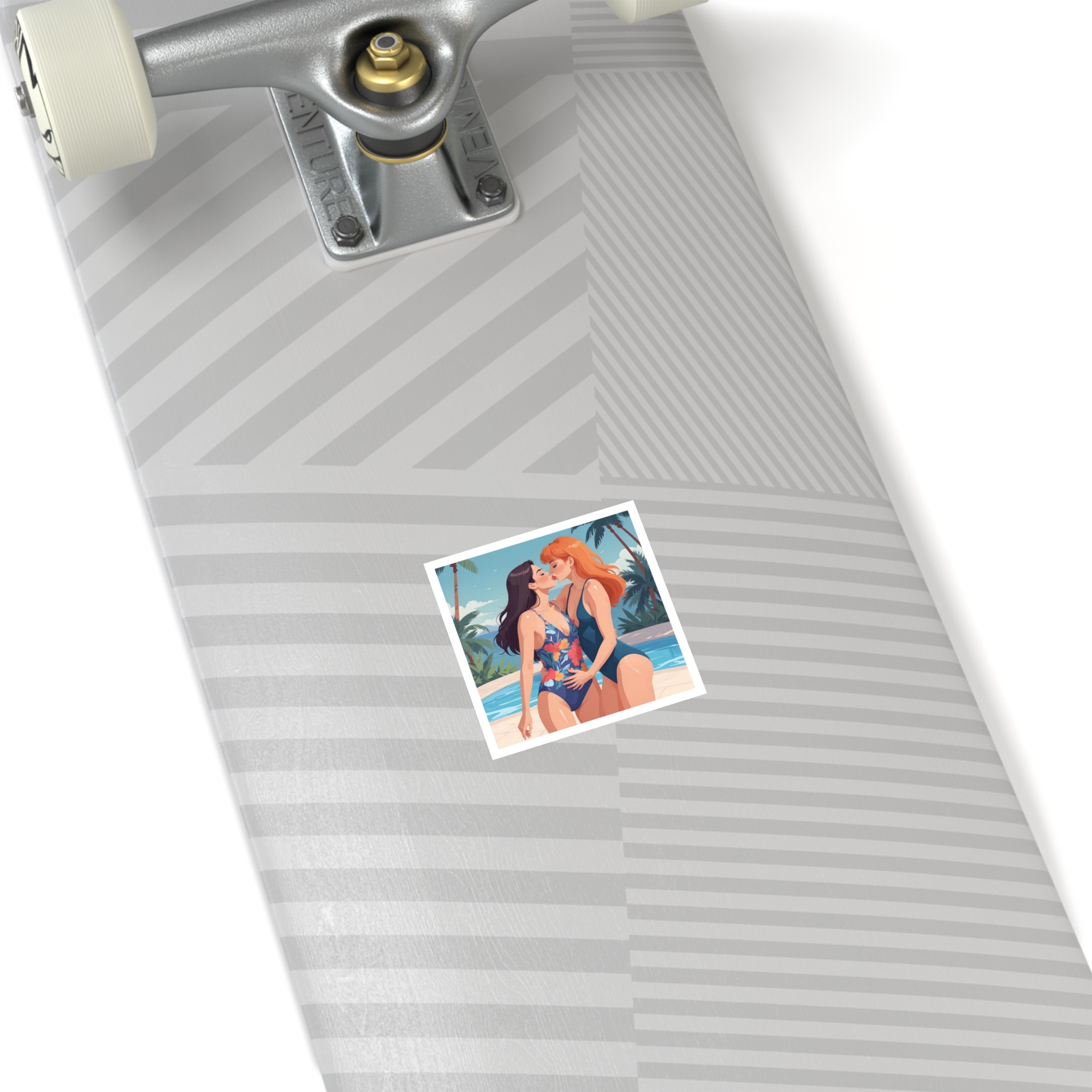 Lesbian Pride Design 9A4265 Laminate Stickers Square - Image 4