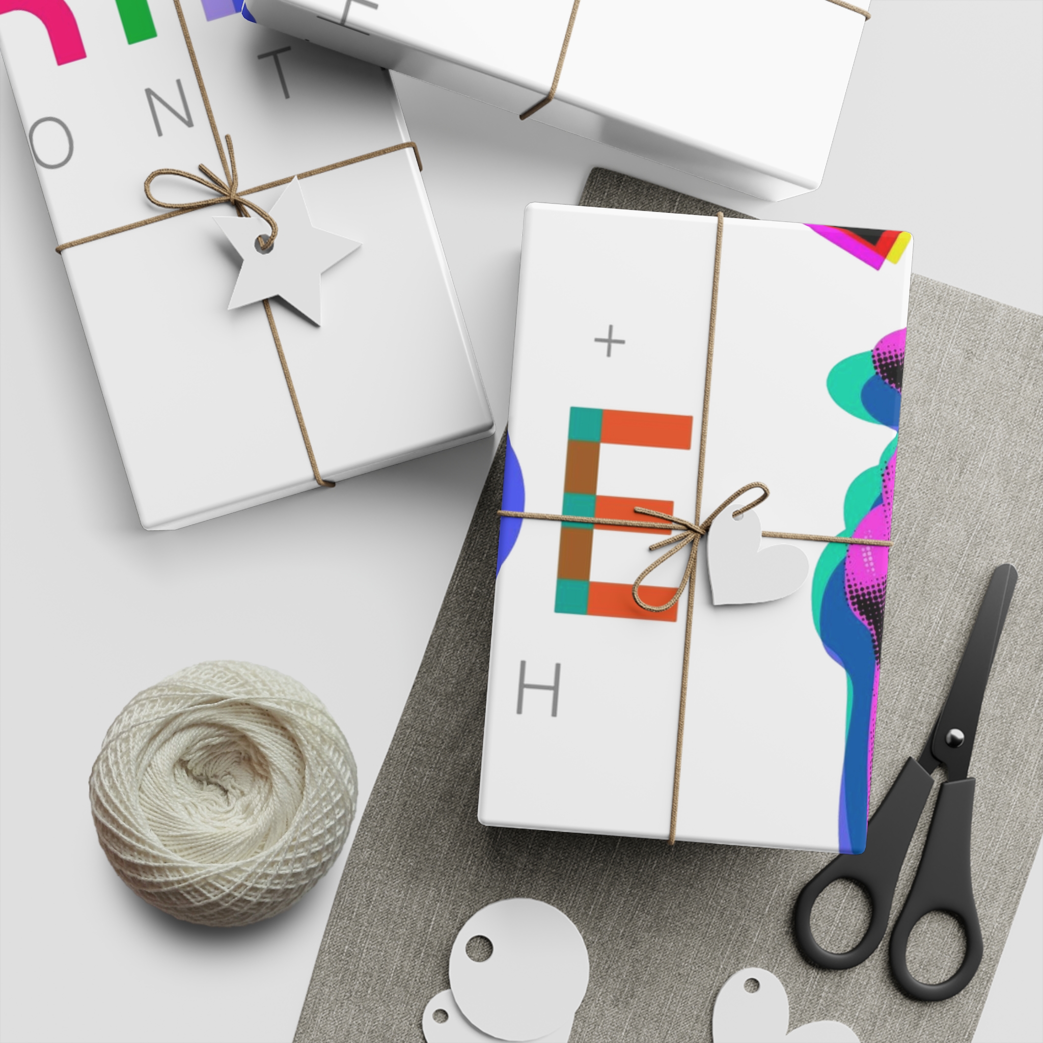 Pride Month Lgbtq Banner Gay Pride Month Rainbow Color Flat Design Hand Together Love Sign Typography Gift Wrapping Paper Sheets 1pc - Image 5