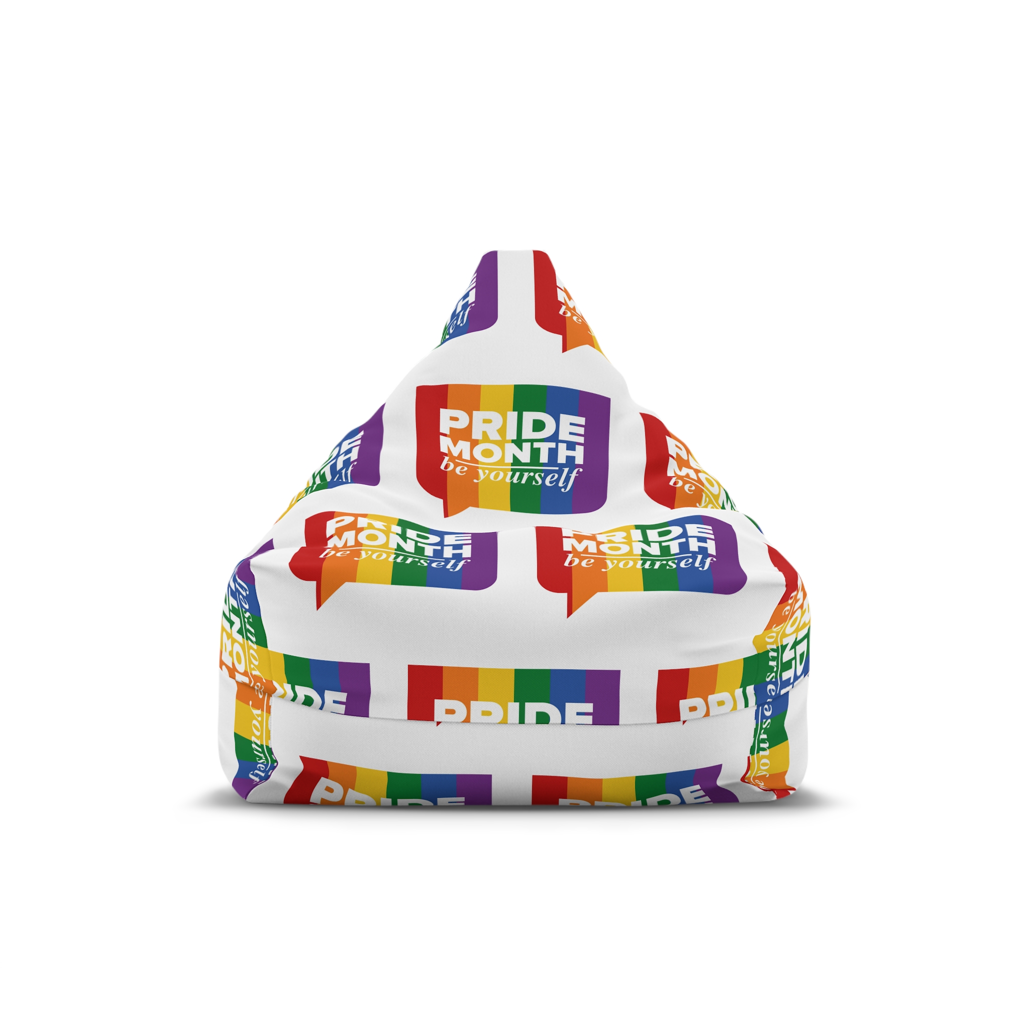 Lgbt Pride Month June Lgbt Flag Rainbow Flag Love Concept Vector Illustration Poster (1) Bean Bag Chair Cover