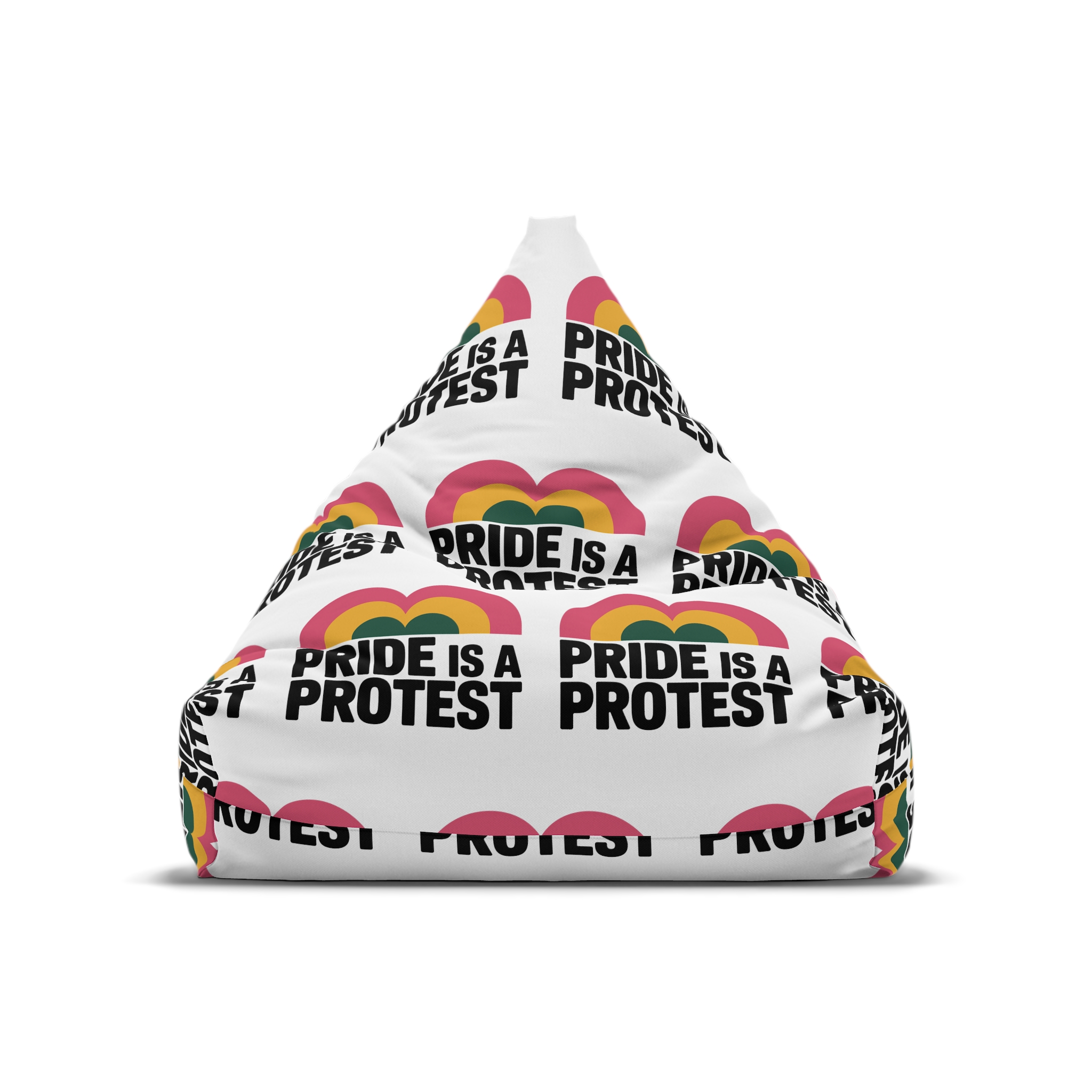 Price Isa Protest T Shirt Design Isolated White Background Bean Bag Chair Cover - Image 5