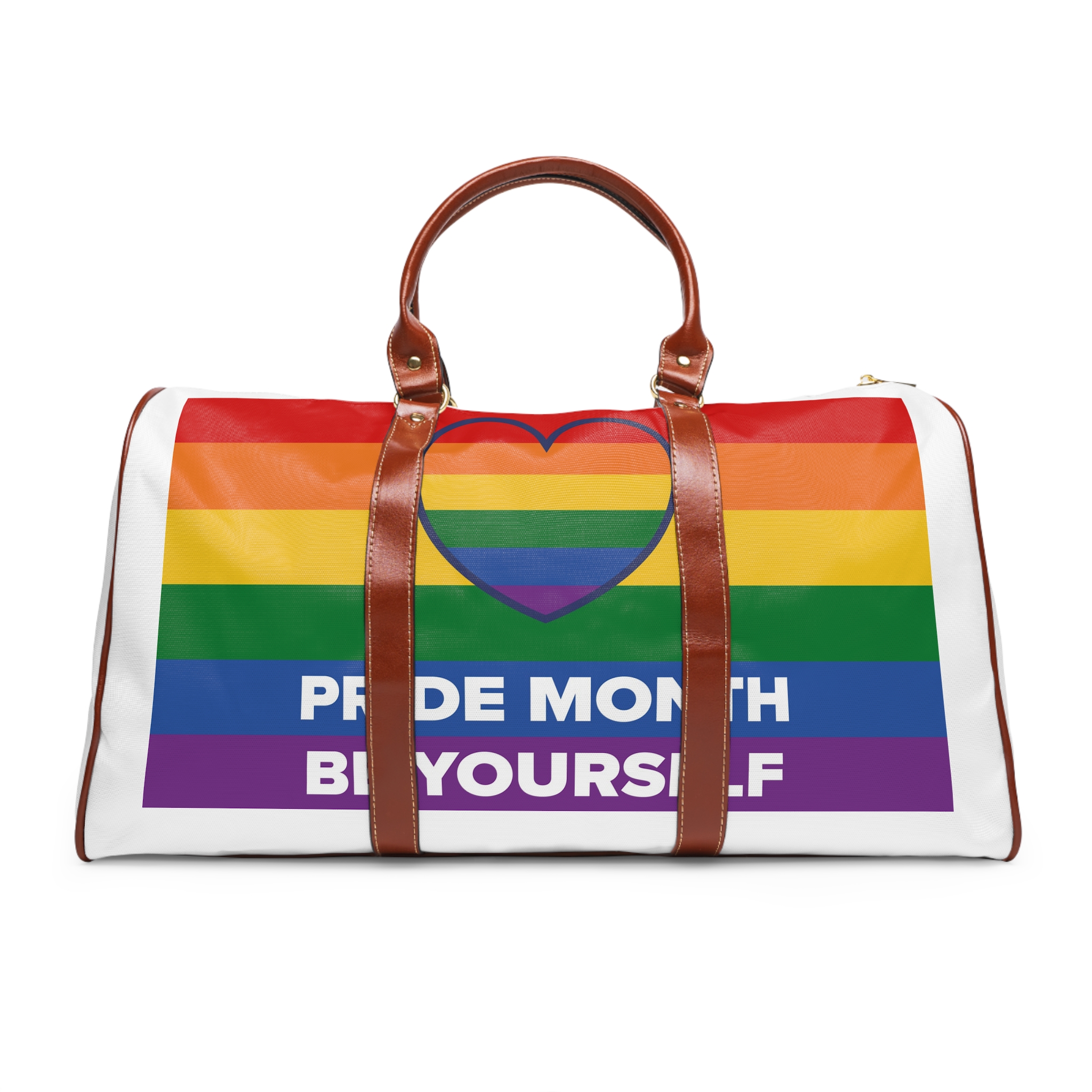 Lgbt Pride Month June Lesbian Gay Bisexual Transgender Lgbtq Flag Rainbow Vector3 Waterproof Travel Bag