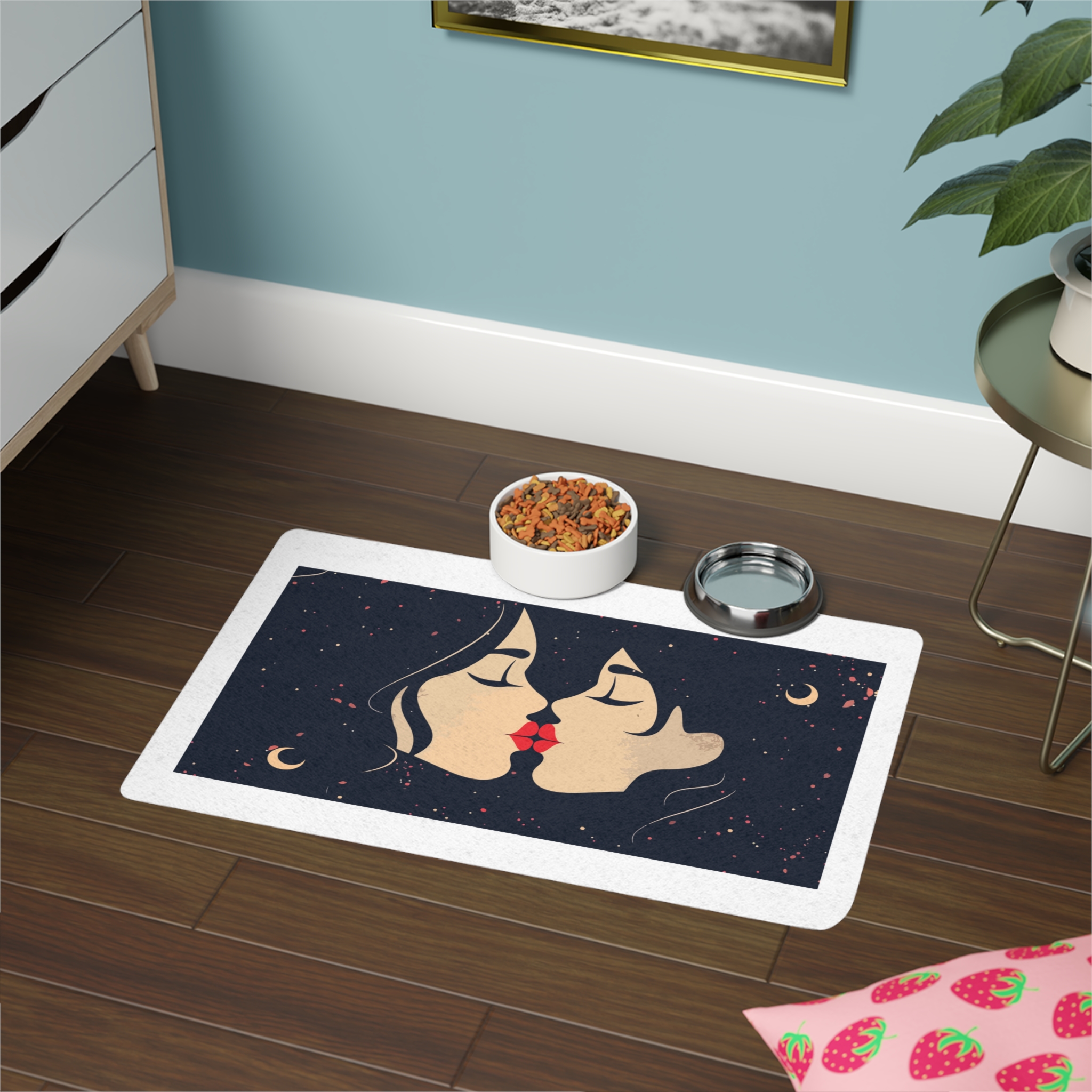 Lesbian Pride Design F63174 Pet Food Mat 12x18 - Image 4