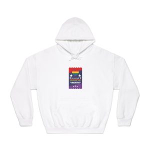 Lgbt Pride Month June Lesbian Gay Bisexual Transgender Love Lgbtq Flag Rainbow Vector Unisex Dryblend Hooded Sweatshirt