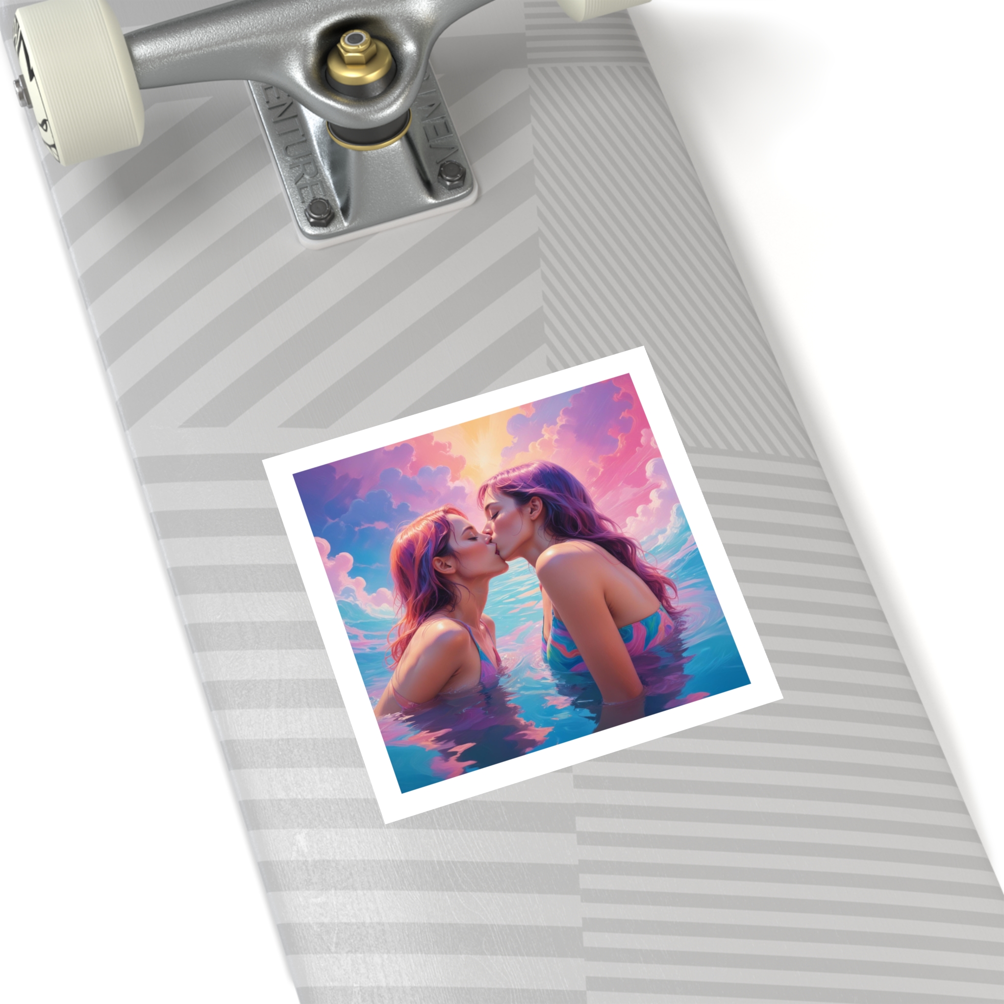 Lesbian Pride Design 9A4266 Laminate Stickers Square - Image 36