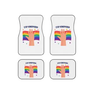 Stop Homophobia Car Mats Set Of 4