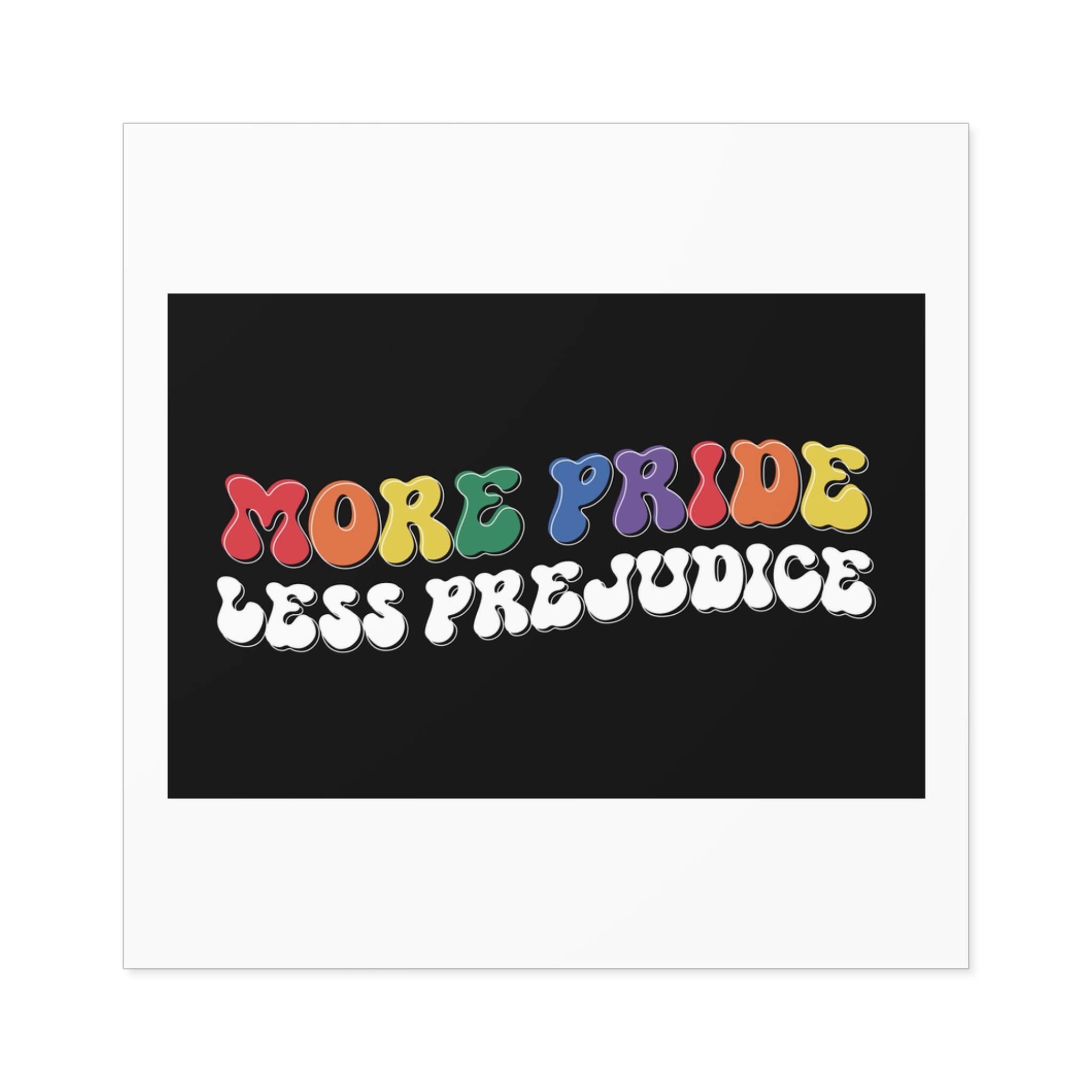 Pride Lgbtq Gay Typography Vector Tshirt Design(11) Laminate Stickers Square - Image 69