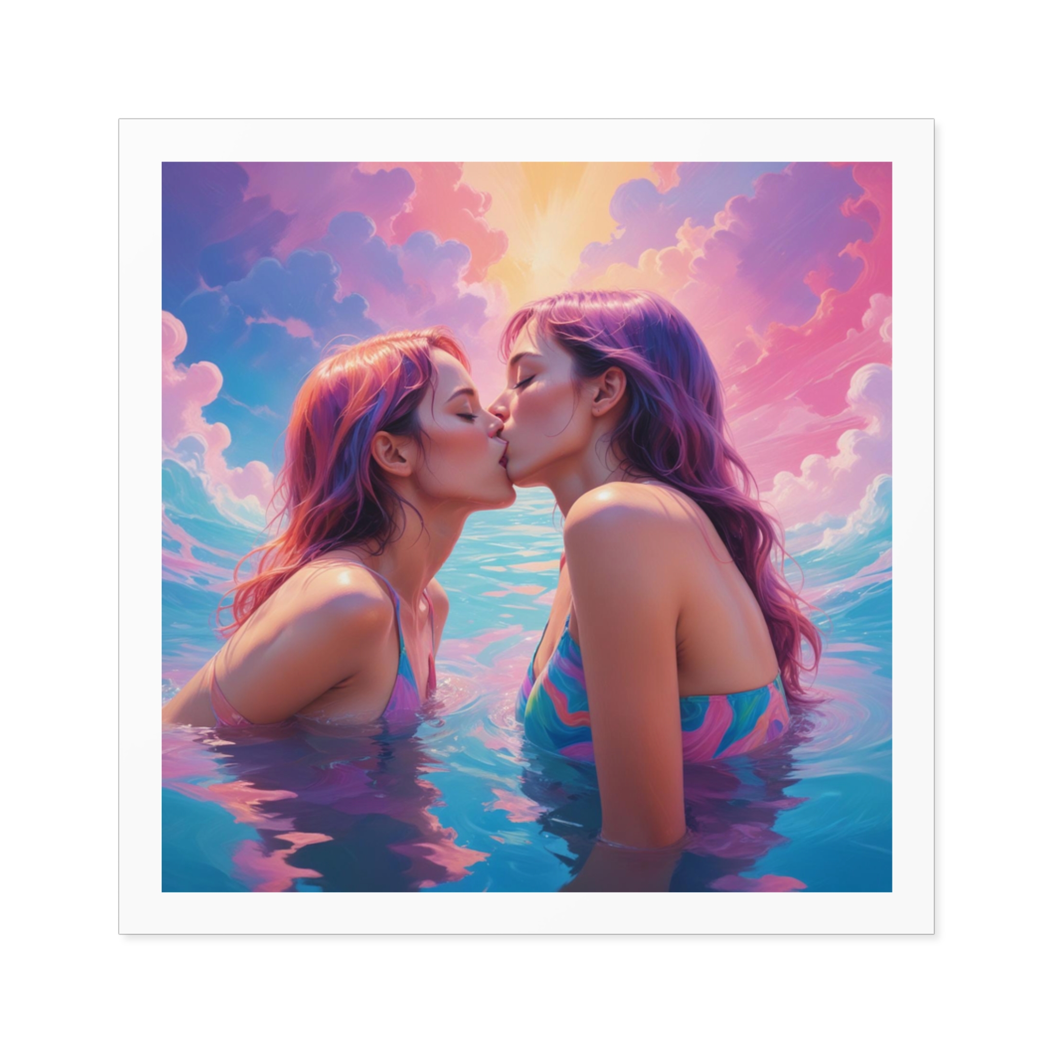 Lesbian Pride Design 9A4266 Laminate Stickers Square - Image 21