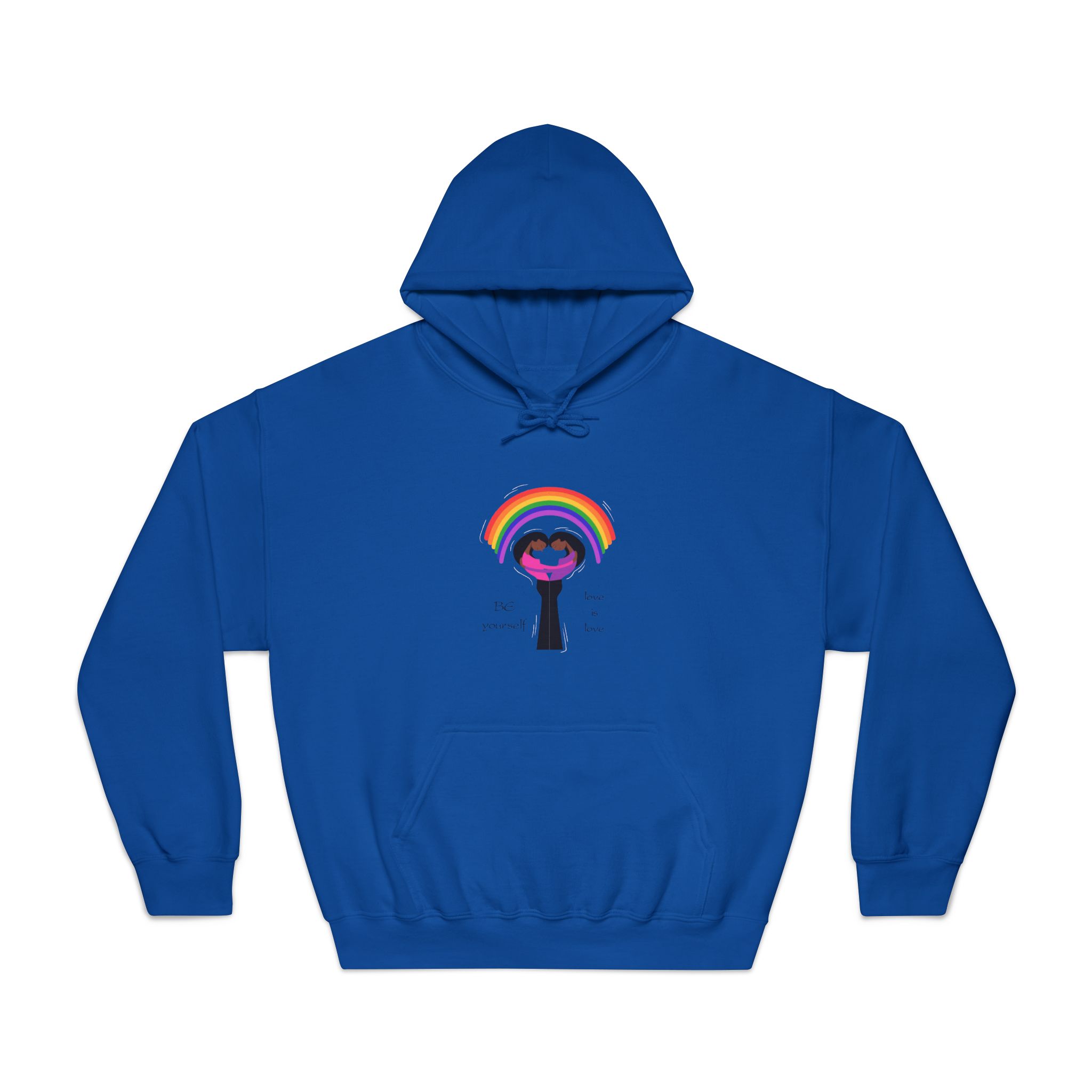 Poster Two Girls Hugging With Rainbow Unisex Dryblend Hooded Sweatshirt - Image 25