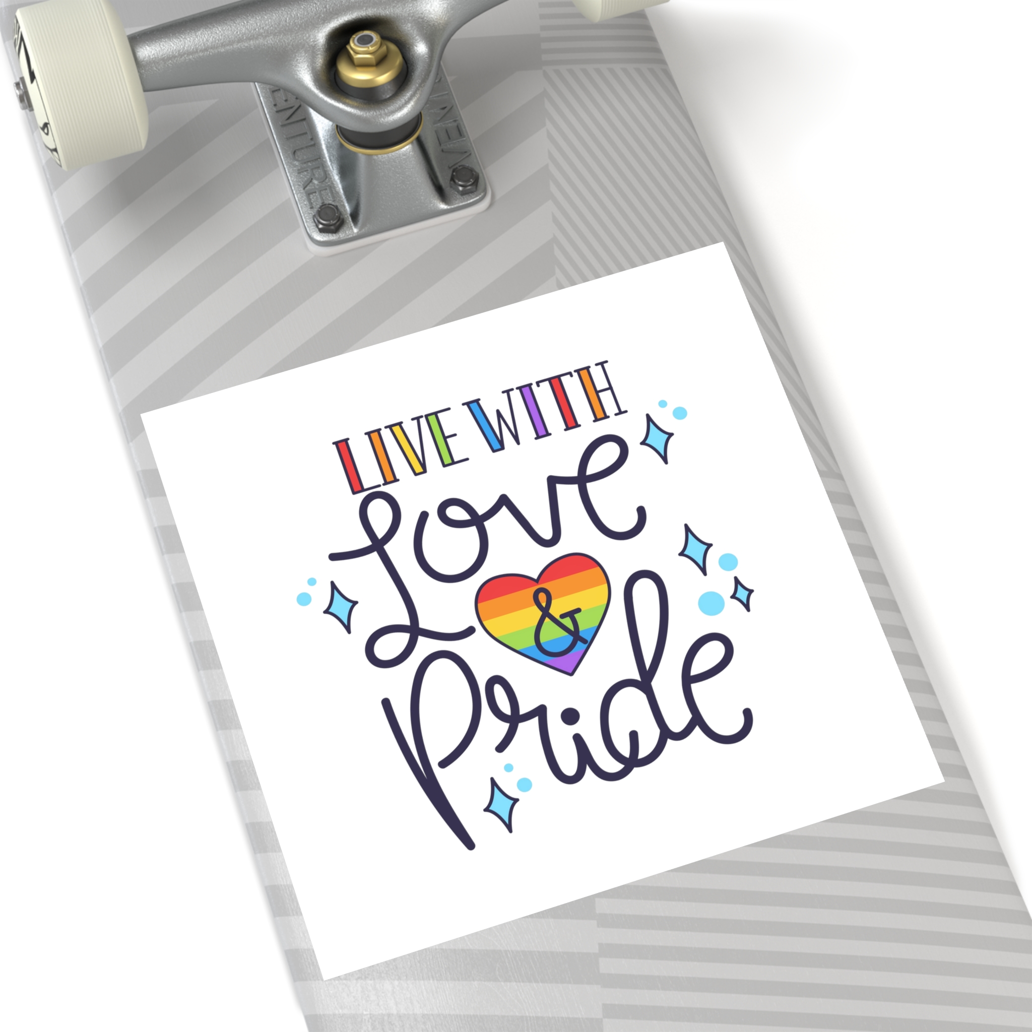 Pride Day Lettering Concept Laminate Stickers Square - Image 52