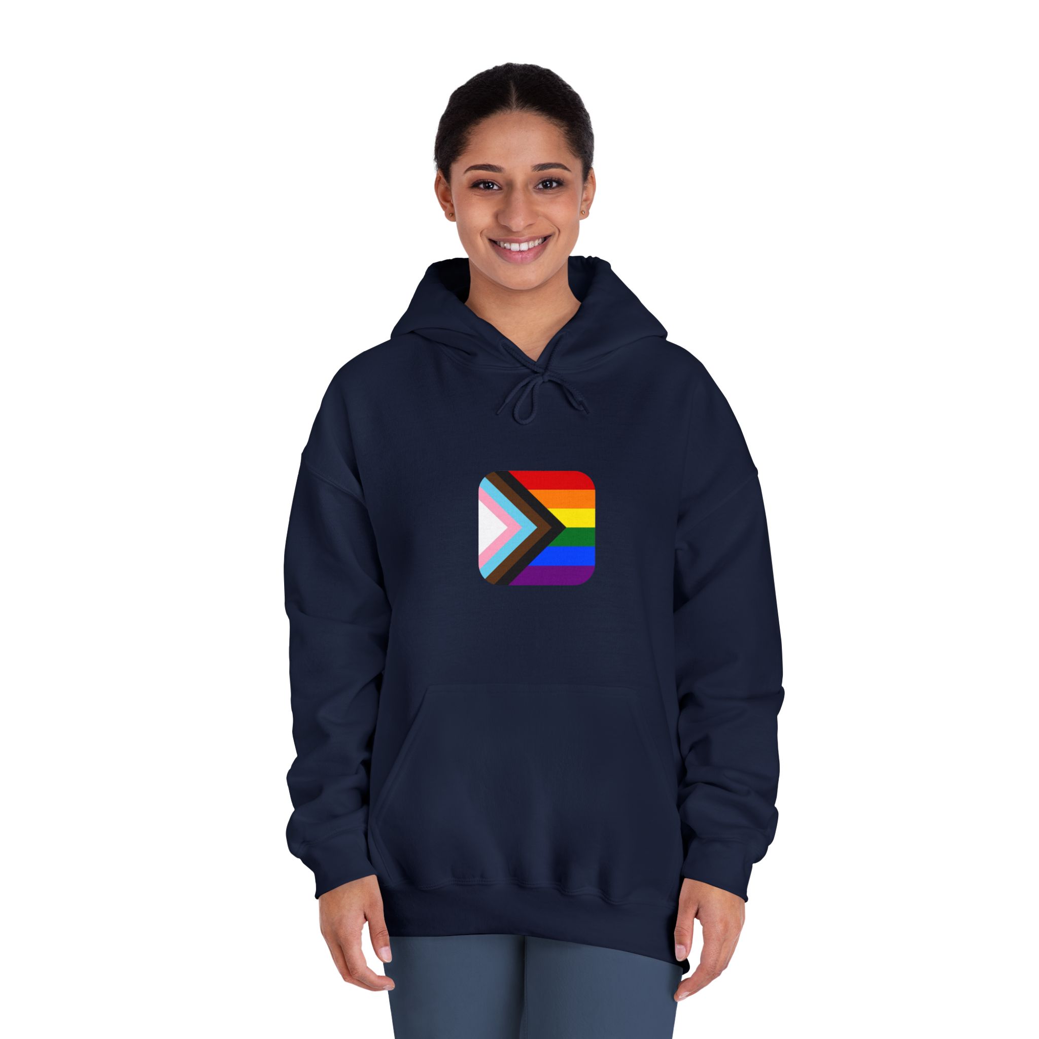 New Pride Flag Lgbtq Vector Illustartion Unisex Dryblend Hooded Sweatshirt - Image 32